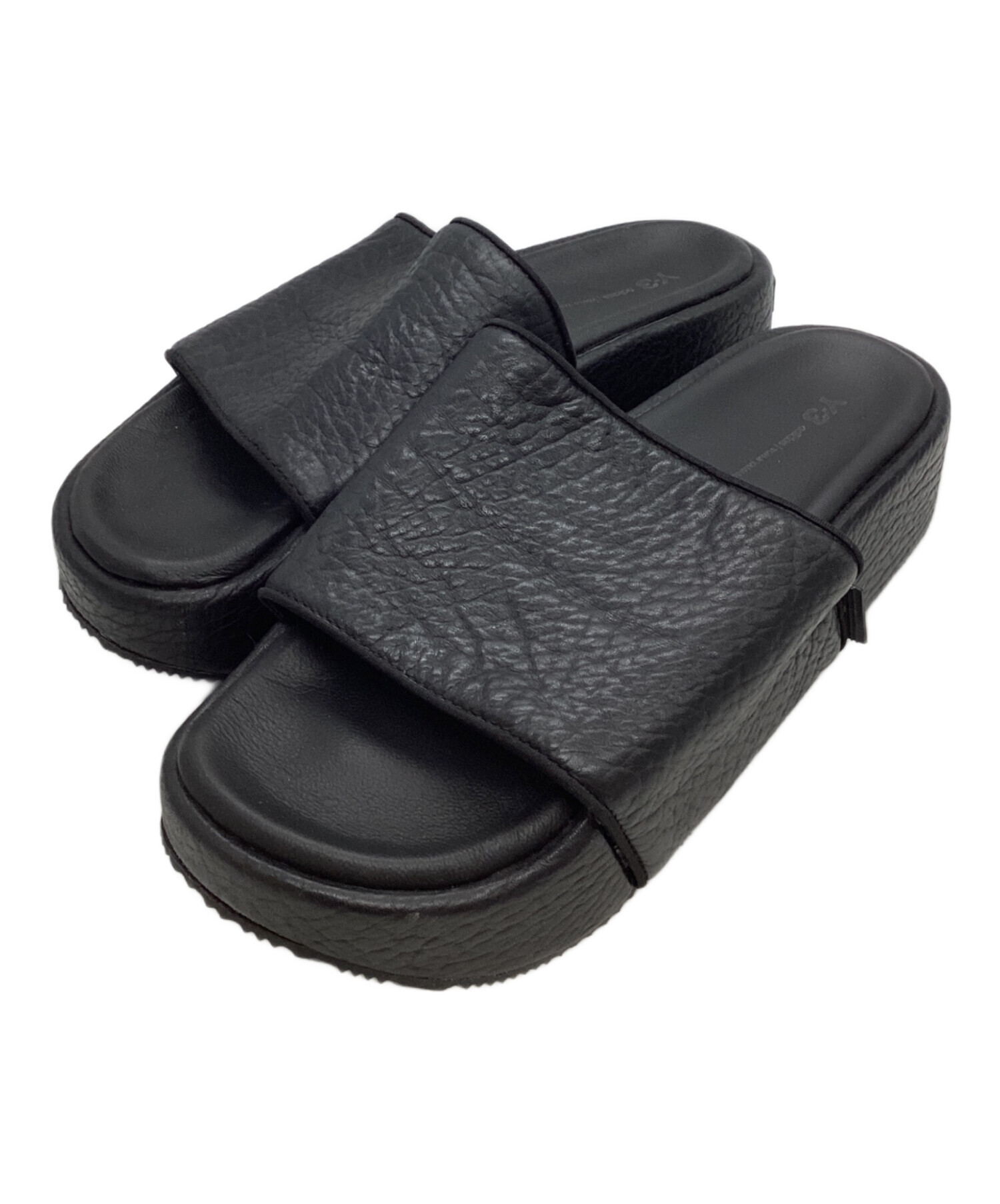 Y-3 厚底 スライド サンダル ワイスリー 中古・古着通販】Y-3 (ワイスリー) 厚底スライドサンダル ブラック