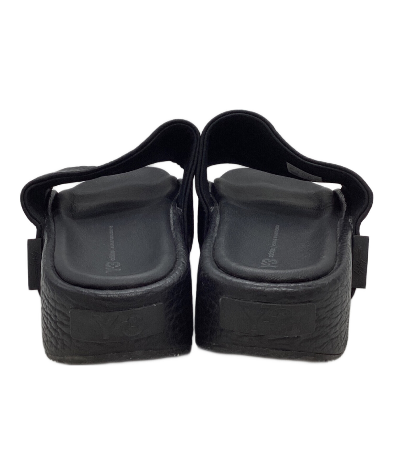 中古・古着通販】Y-3 (ワイスリー) 厚底スライドサンダル ブラック