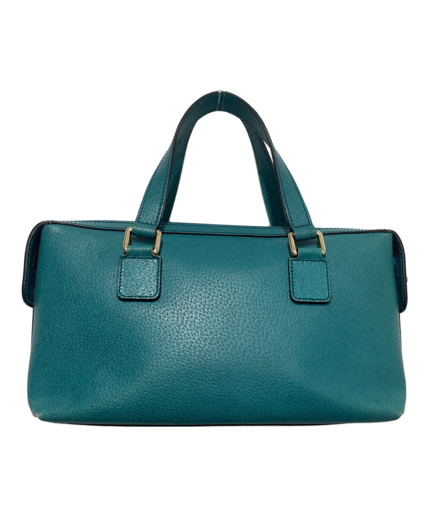 中古・古着通販】GUCCI (グッチ) ハンドバッグ ターコイズブルー