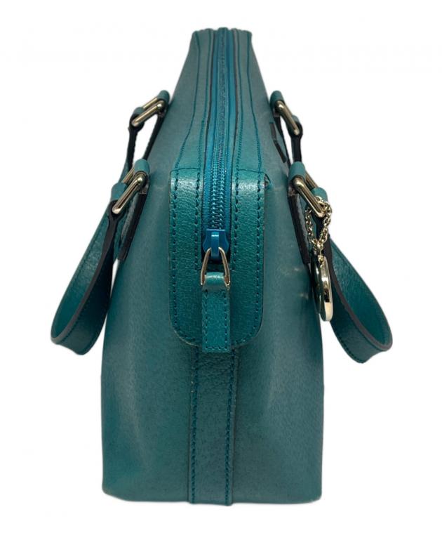 中古・古着通販】GUCCI (グッチ) ハンドバッグ ターコイズブルー
