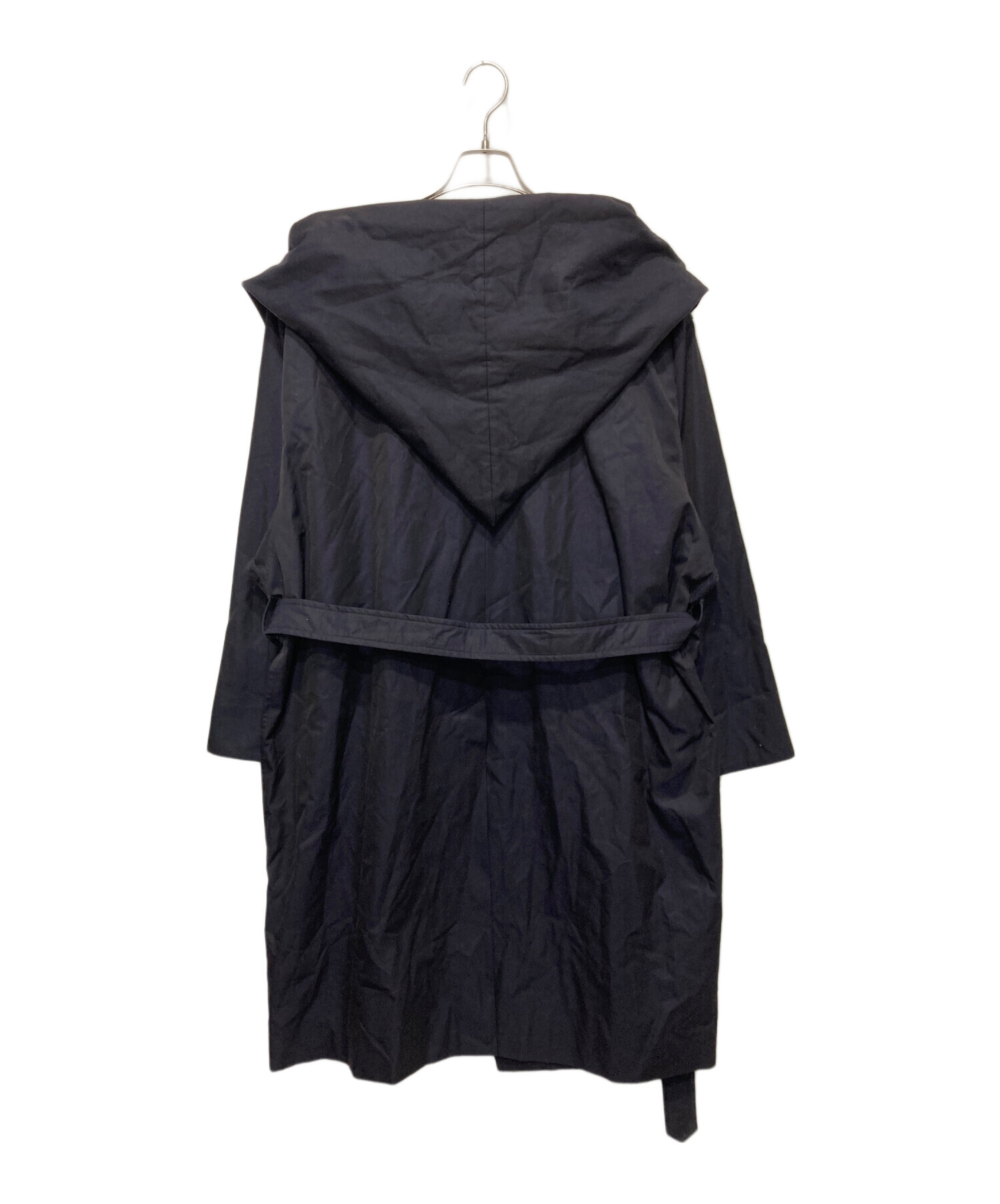 中古・古着通販】mexipa (メキパ) Gabardine Hooded Coat ネイビー 