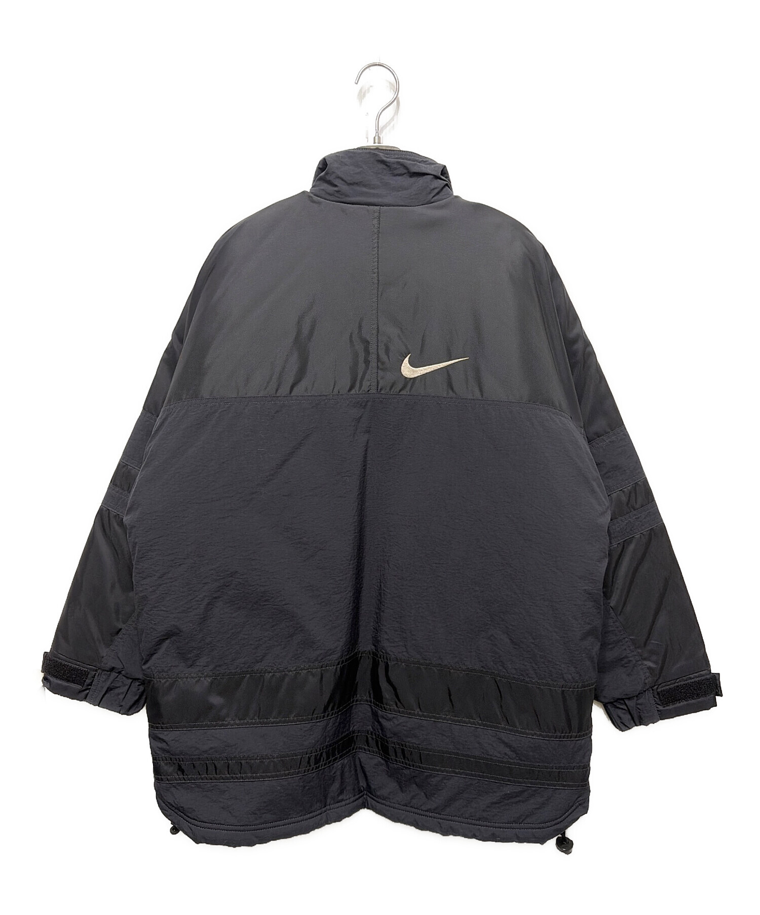 中古・古着通販】NIKE (ナイキ) 中綿ナイロンジャケット ブラック