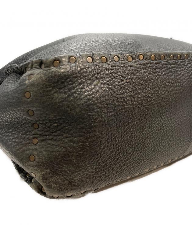 中古・古着通販】CELINE (セリーヌ) スタッズブギーバッグ ブラック