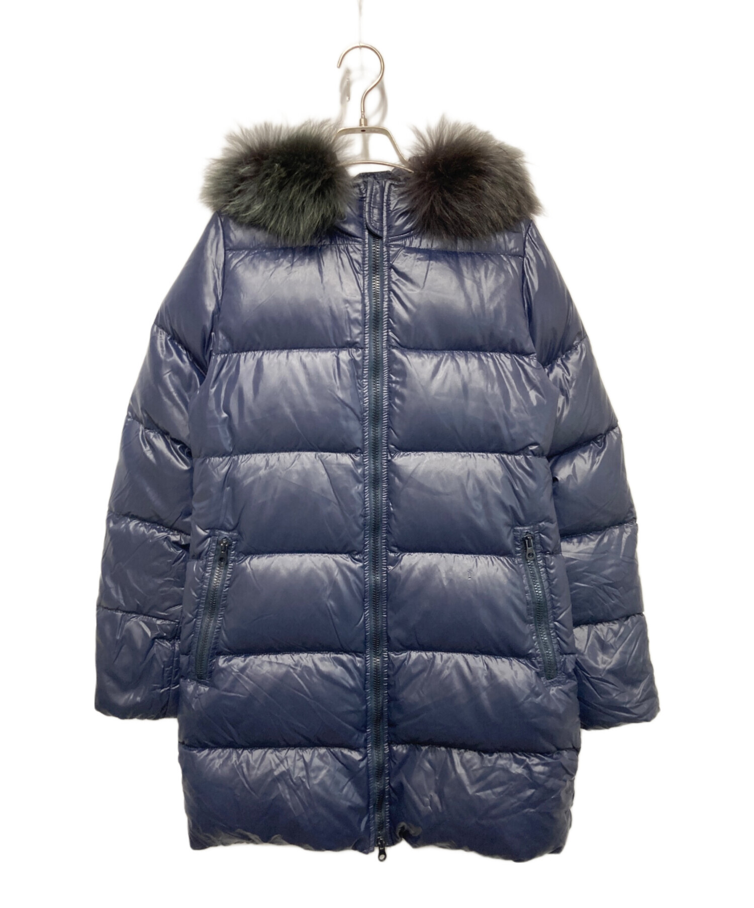 【あーちゃん】デュベティカ KAPPA ダウンコート ネイビー 中古・古着通販】DUVETICA (デュベティカ) KAPPA ナイロンダウンコート