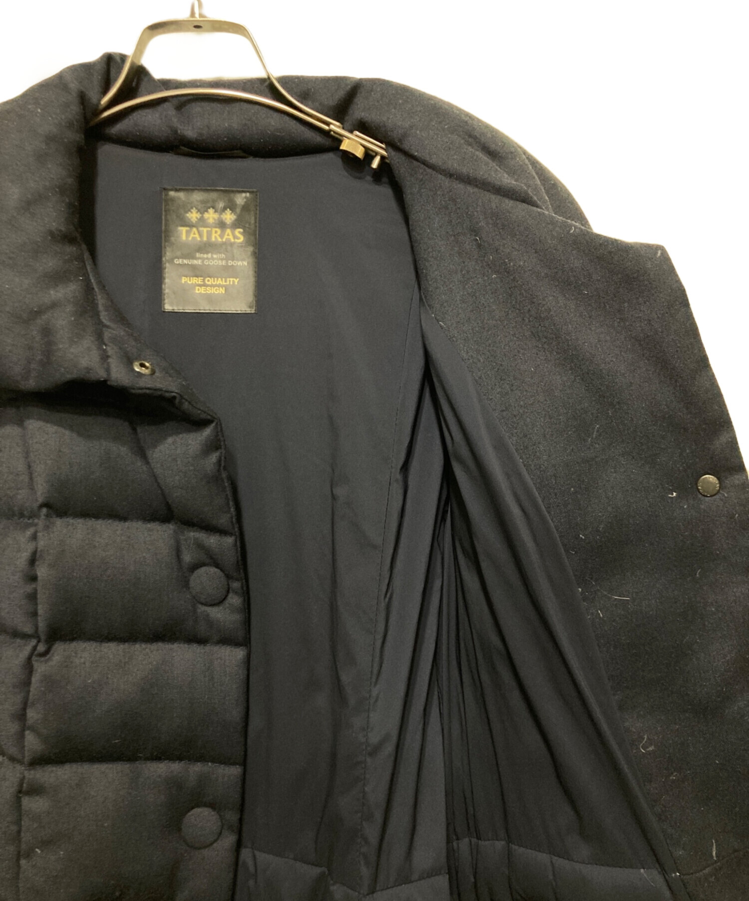 中古・古着通販】TATRAS (タトラス) ベルト付きロングダウンコート 