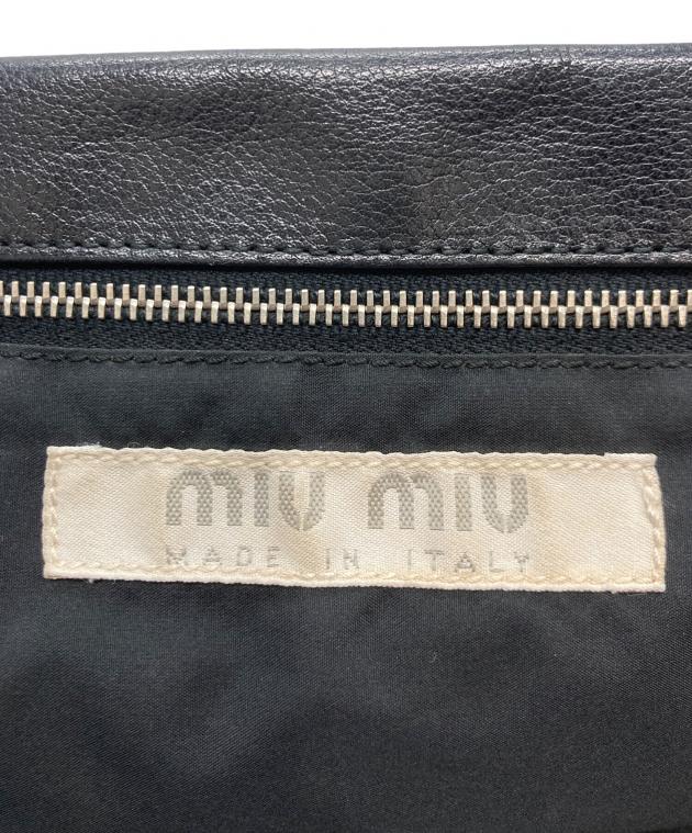 中古・古着通販】MIU MIU (ミュウミュウ) アーカイブ横長レザー