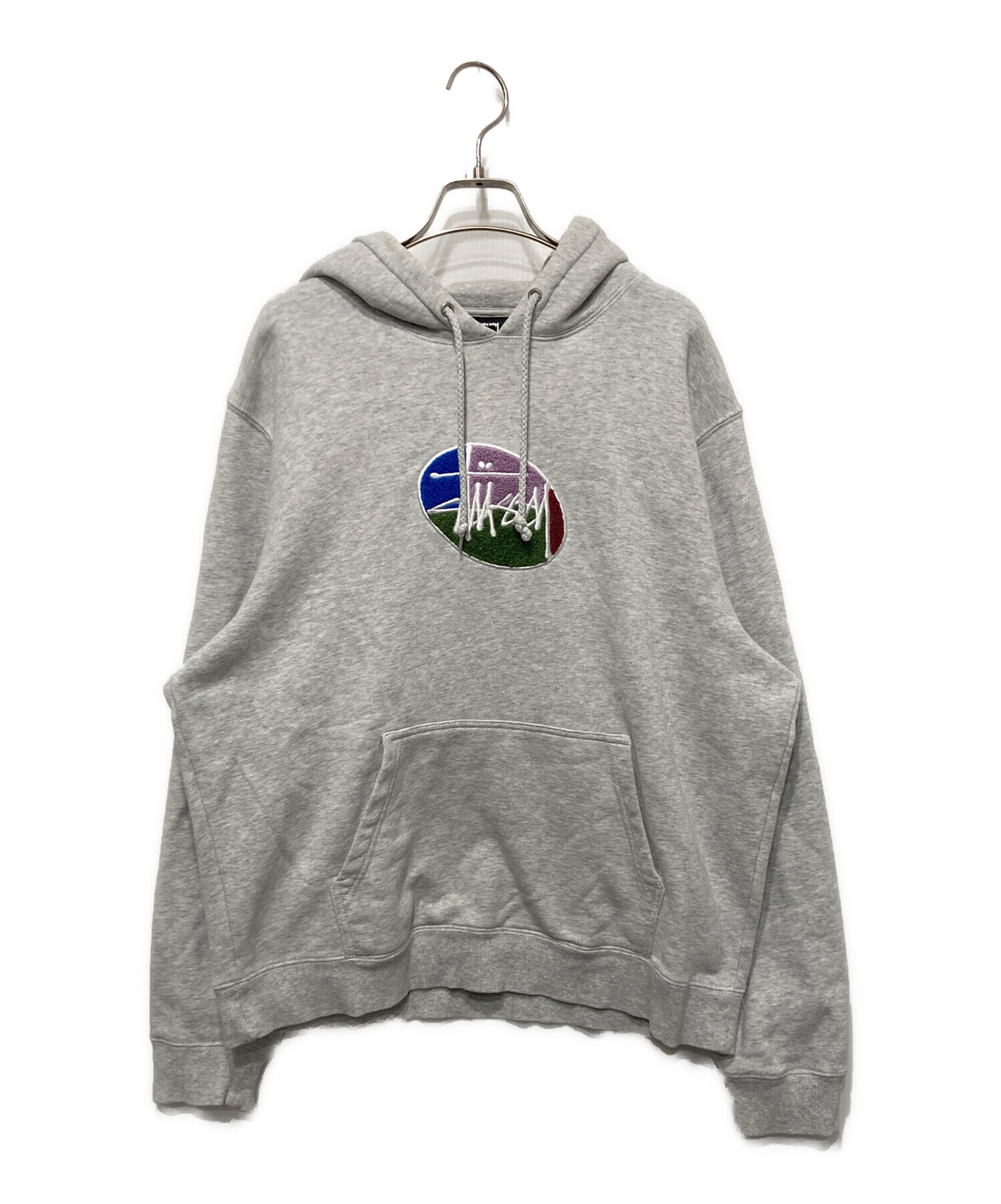 中古・古着通販】stussy (ステューシー) センターロゴ刺繍プルオーバー