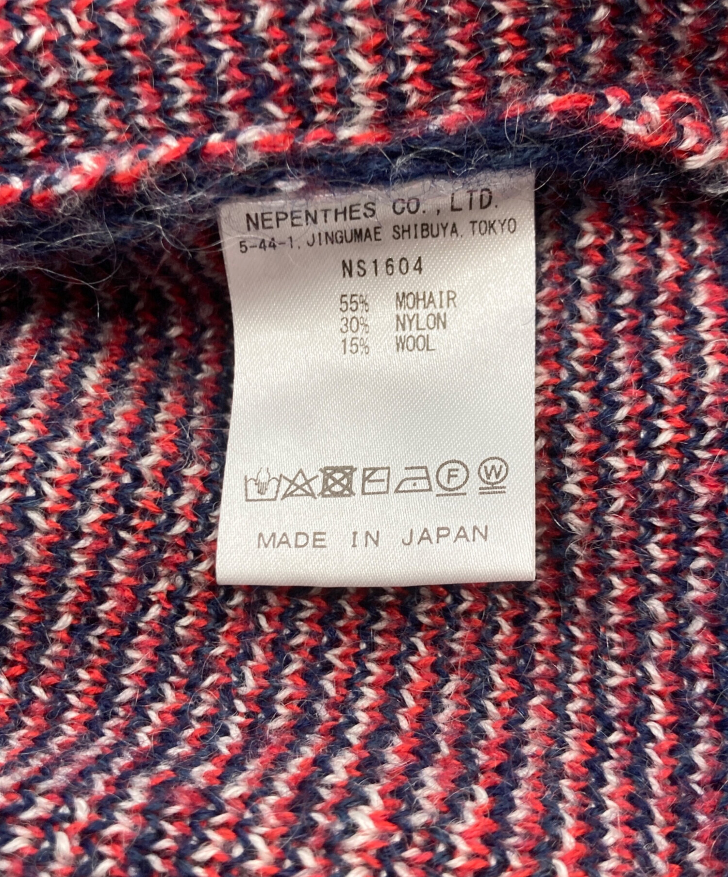 needles ニードルス モヘヤニットカーディガン 未使用タグ付き ネペンテス 23FW】Needles ニードルズ モヘアカーディガン アーガイル 