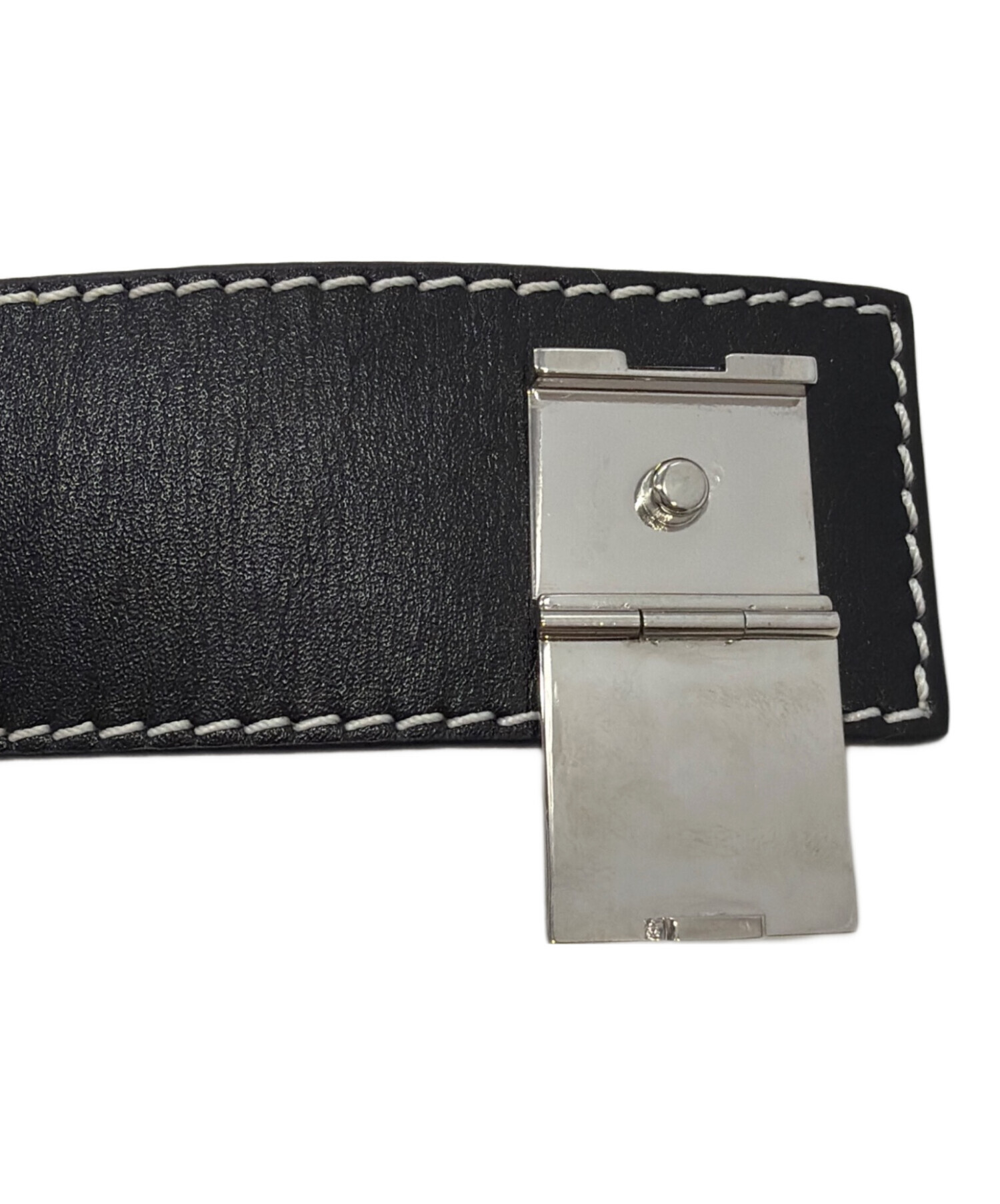 中古・古着通販】LOEWE (ロエベ) アナグラムメタルプレート レザー