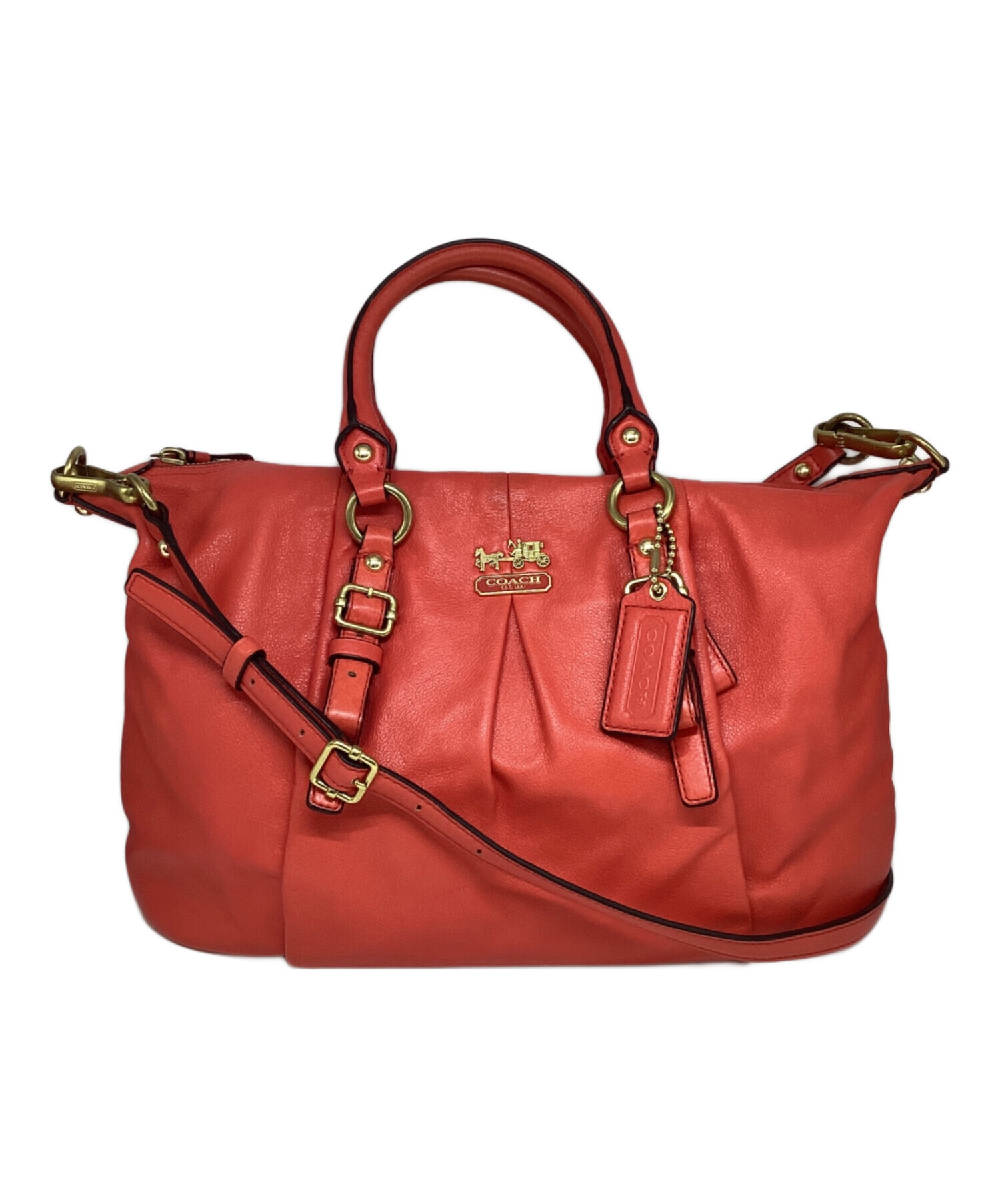 中古・古着通販】COACH (コーチ) 2WAYショルダーバッグ レッド