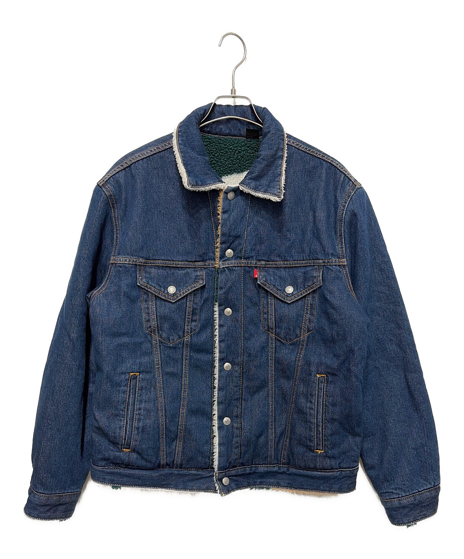 〈ほぼ未使用〉Levi's デニムジャケ裏ボア/リバーシブル/Lと交換したいな 中古・古着通販】LEVI'S (リーバイス) リバーシブルデニムボア