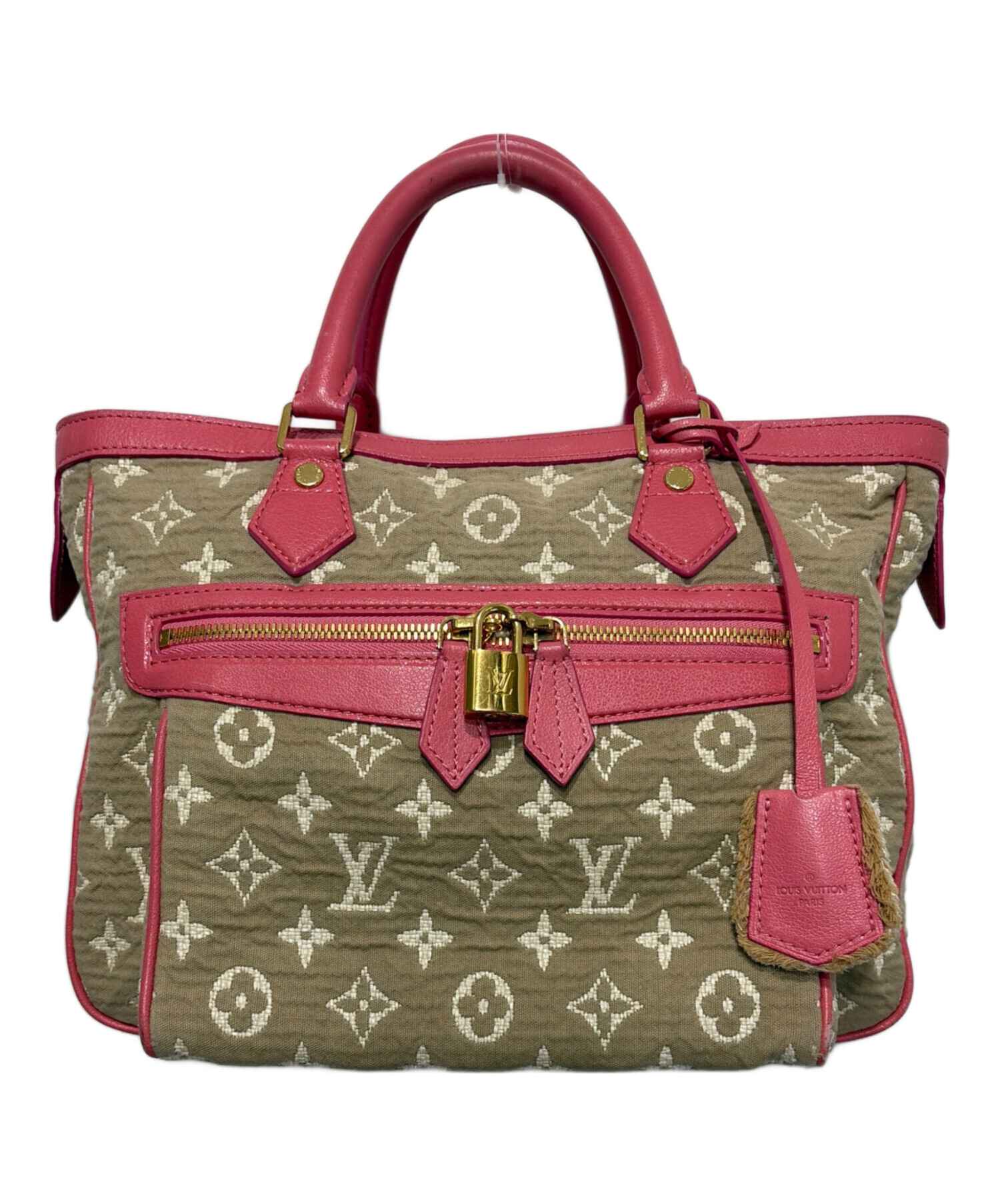 LOUIS VUITTON ピンク ハンドバッグ 中古・古着通販】LOUIS VUITTON (ルイ ヴィトン) サビア カバMM