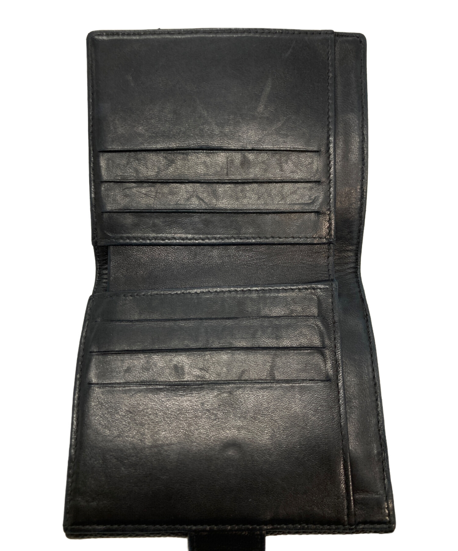 中古・古着通販】CHANEL (シャネル) ココマークキャビアスキン3つ折り