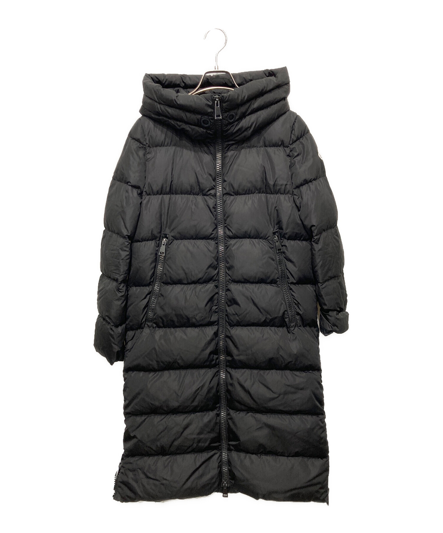 中古・古着通販】MONCLER (モンクレール) ロングダウンコート ブラック