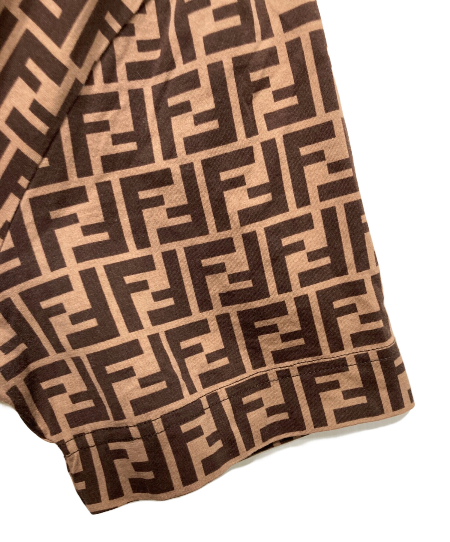 中古・古着通販】FENDI (フェンディ) ズッカ総柄クルーネックTシャツ