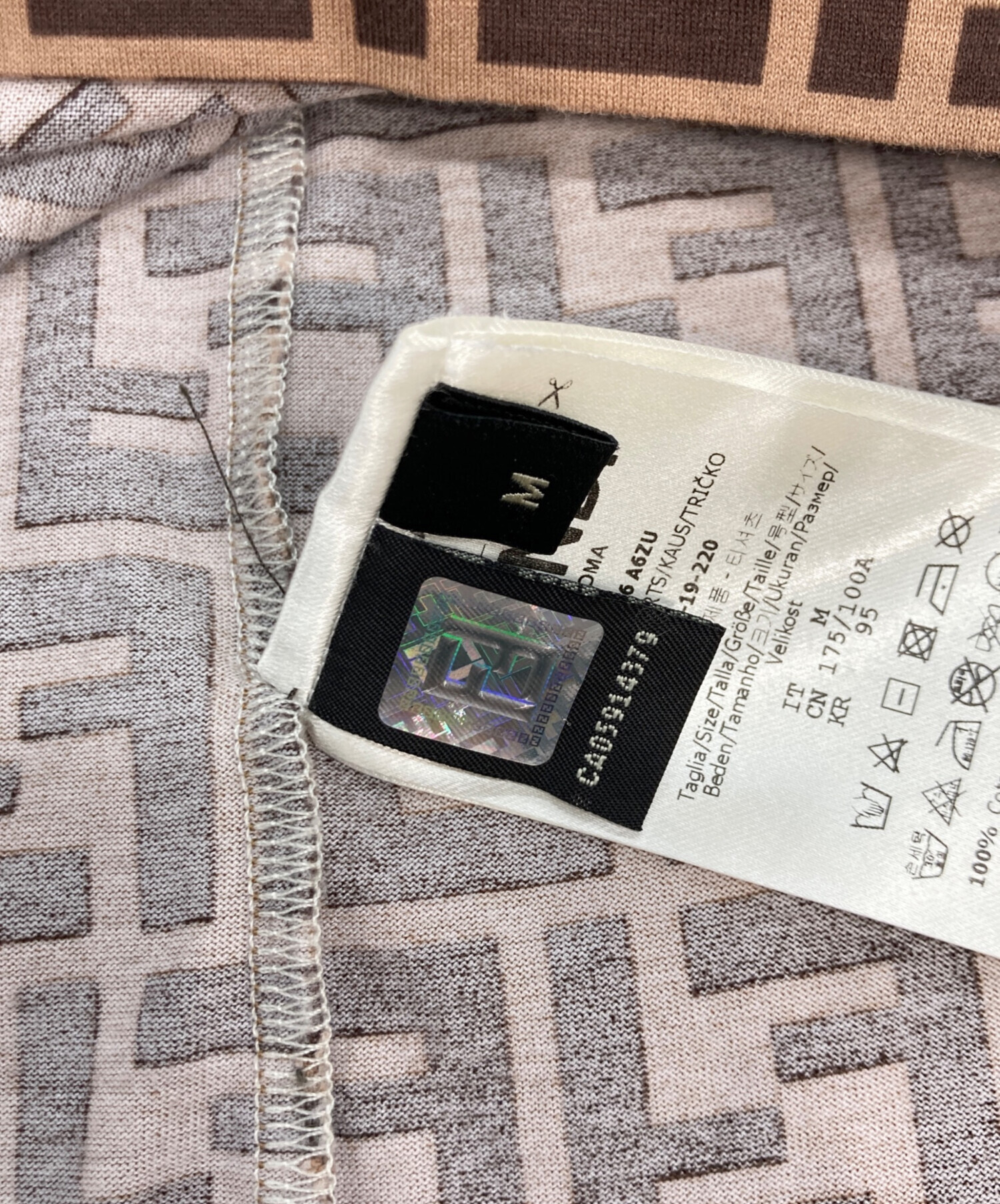 中古・古着通販】FENDI (フェンディ) ズッカ総柄クルーネックTシャツ