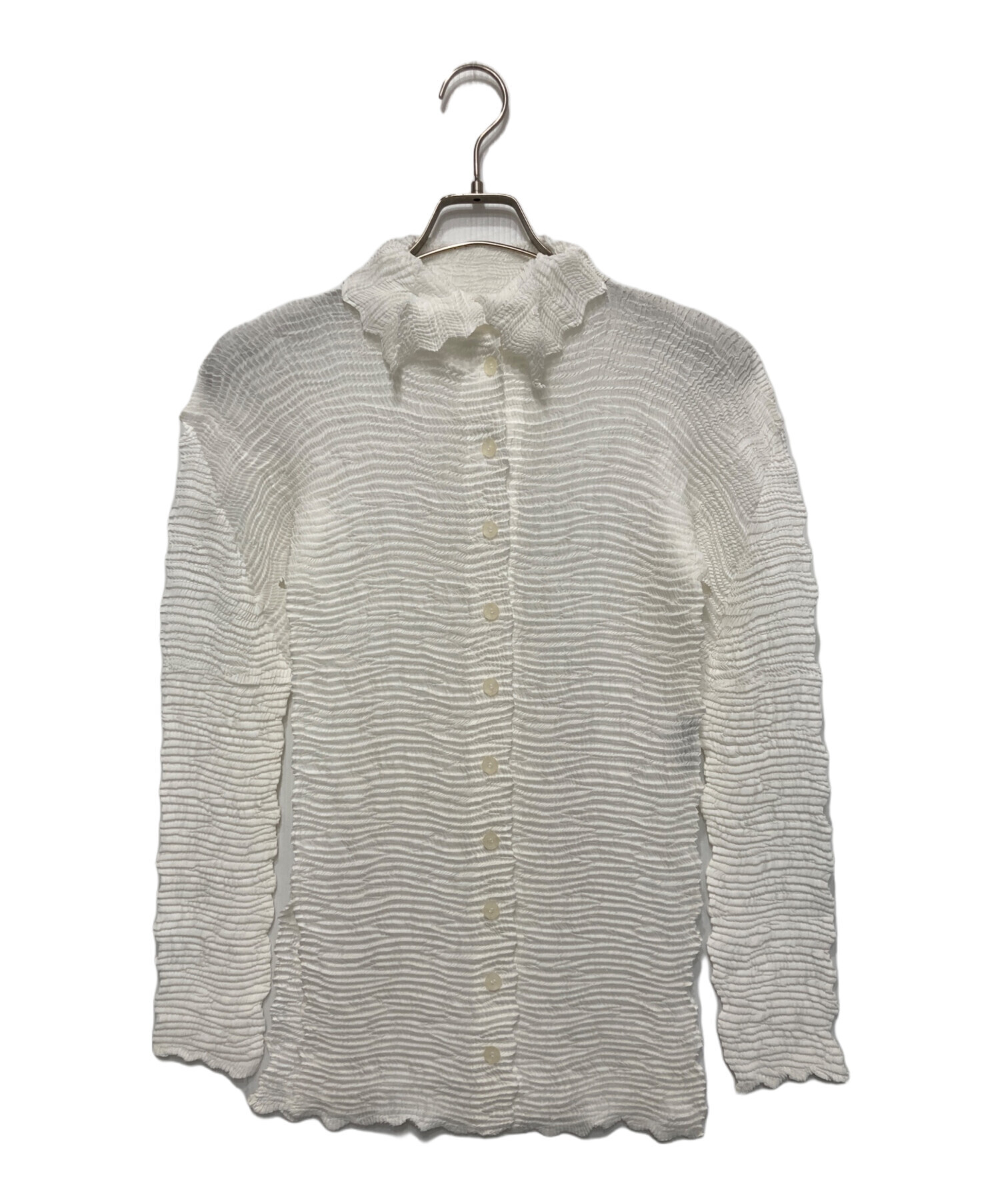 中古・古着通販】ISSEY MIYAKE (イッセイミヤケ) プリーツシャツ