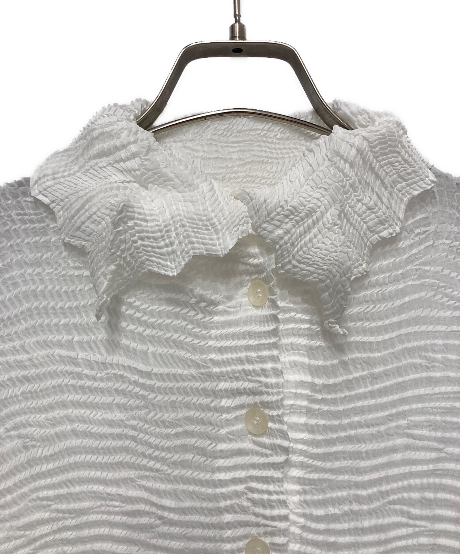 中古・古着通販】ISSEY MIYAKE (イッセイミヤケ) プリーツシャツ