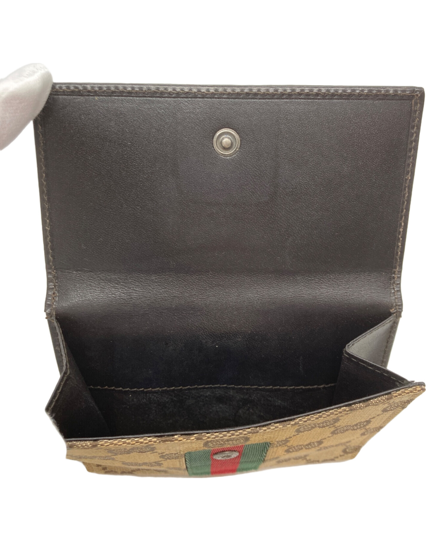 中古・古着通販】GUCCI (グッチ) ジャッキーWホック財布 ベージュ