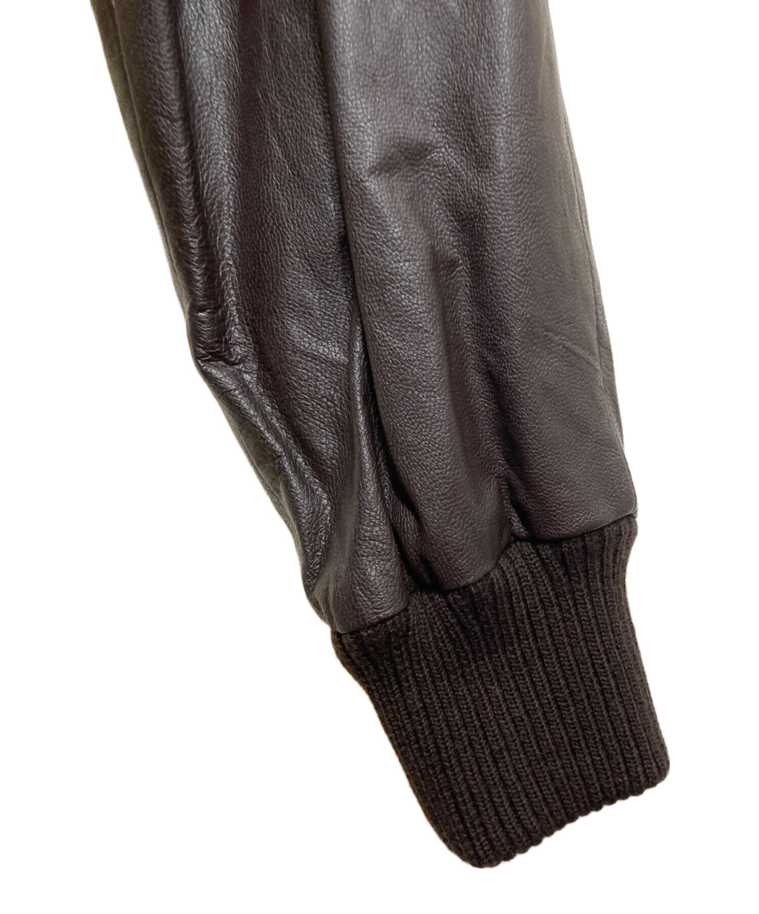 中古・古着通販】J.CREW (ジェイクルー) レザージャケット ブラウン