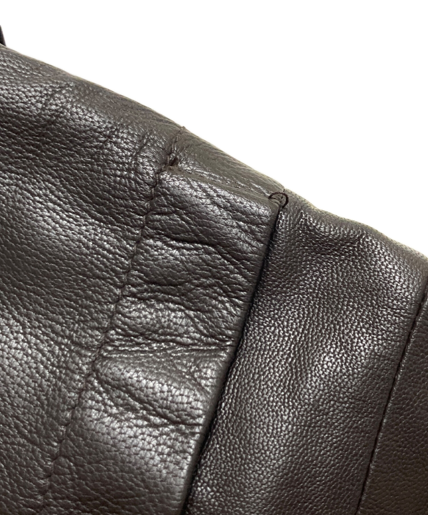 中古・古着通販】J.CREW (ジェイクルー) レザージャケット ブラウン