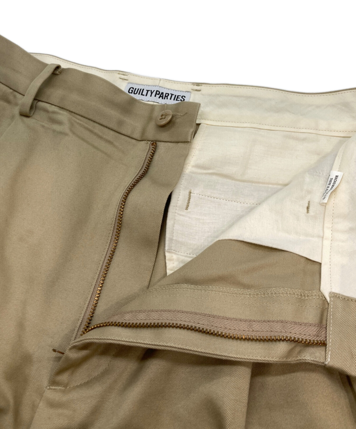 中古・古着通販】WACKO MARIA (ワコマリア) 2タックチノパン ベージュ