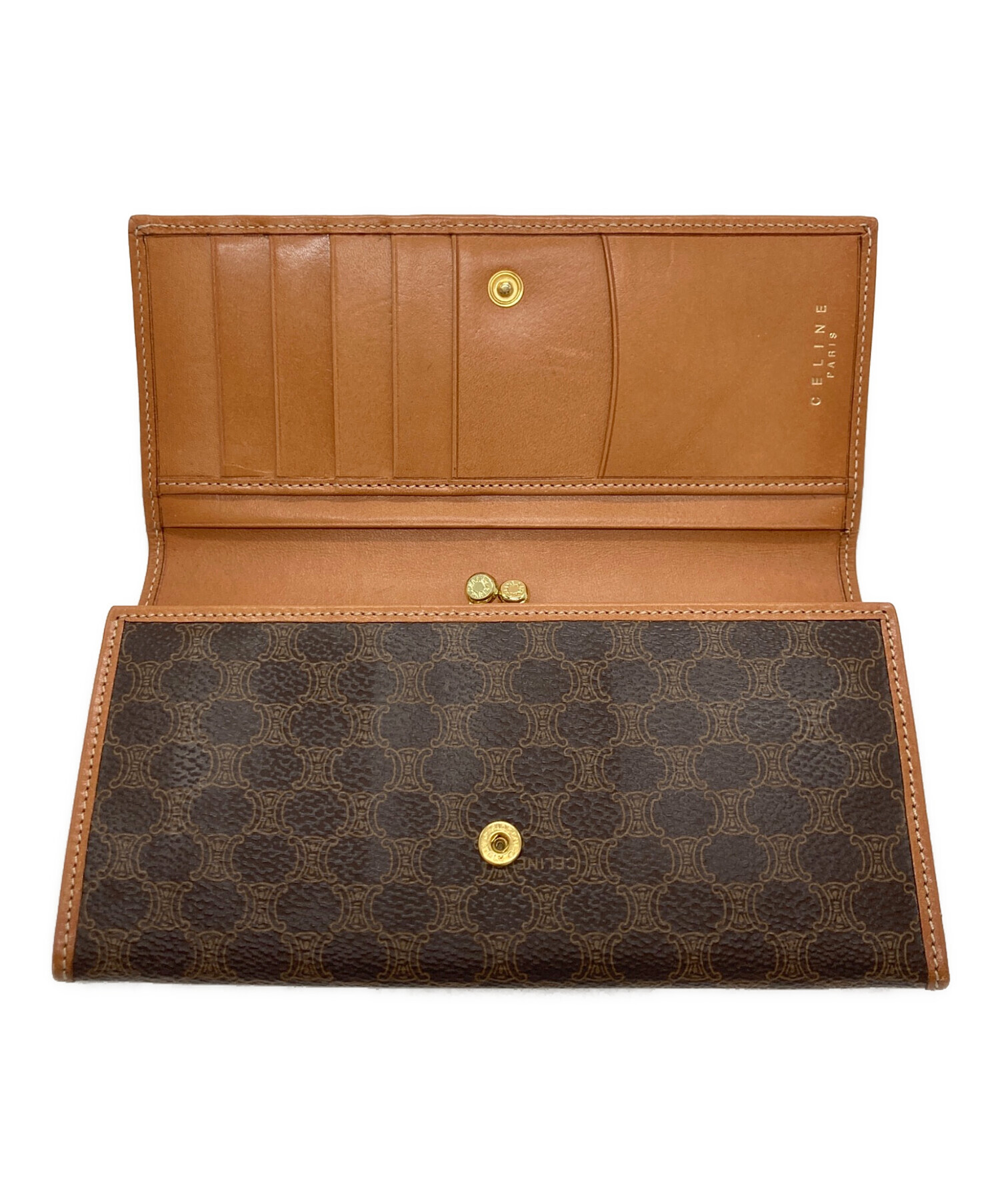 中古・古着通販】CELINE (セリーヌ) フラップロングウォレット