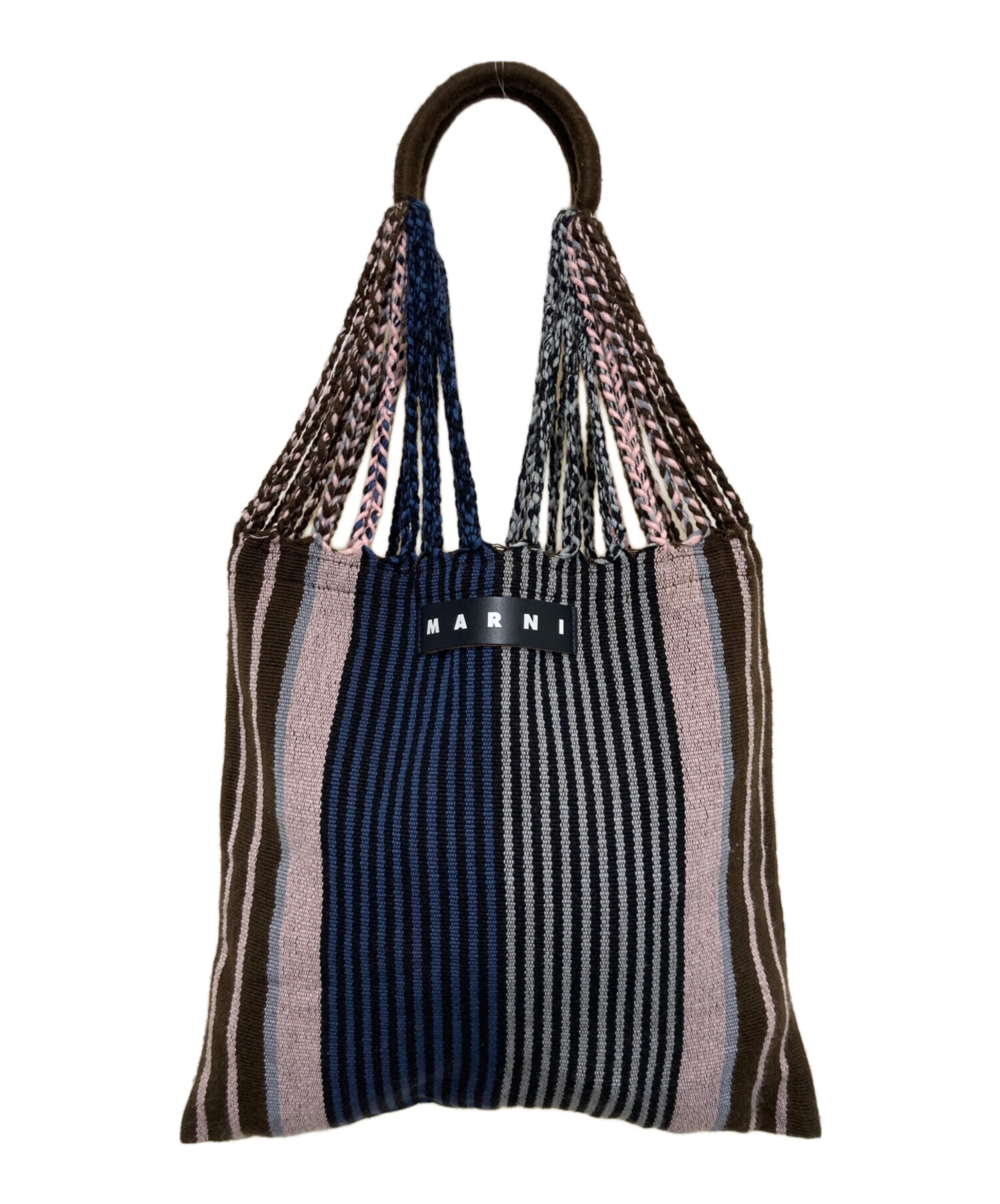 中古・古着通販】MARNI (マルニ) ハンモックバッグ ピンク×ブラウン