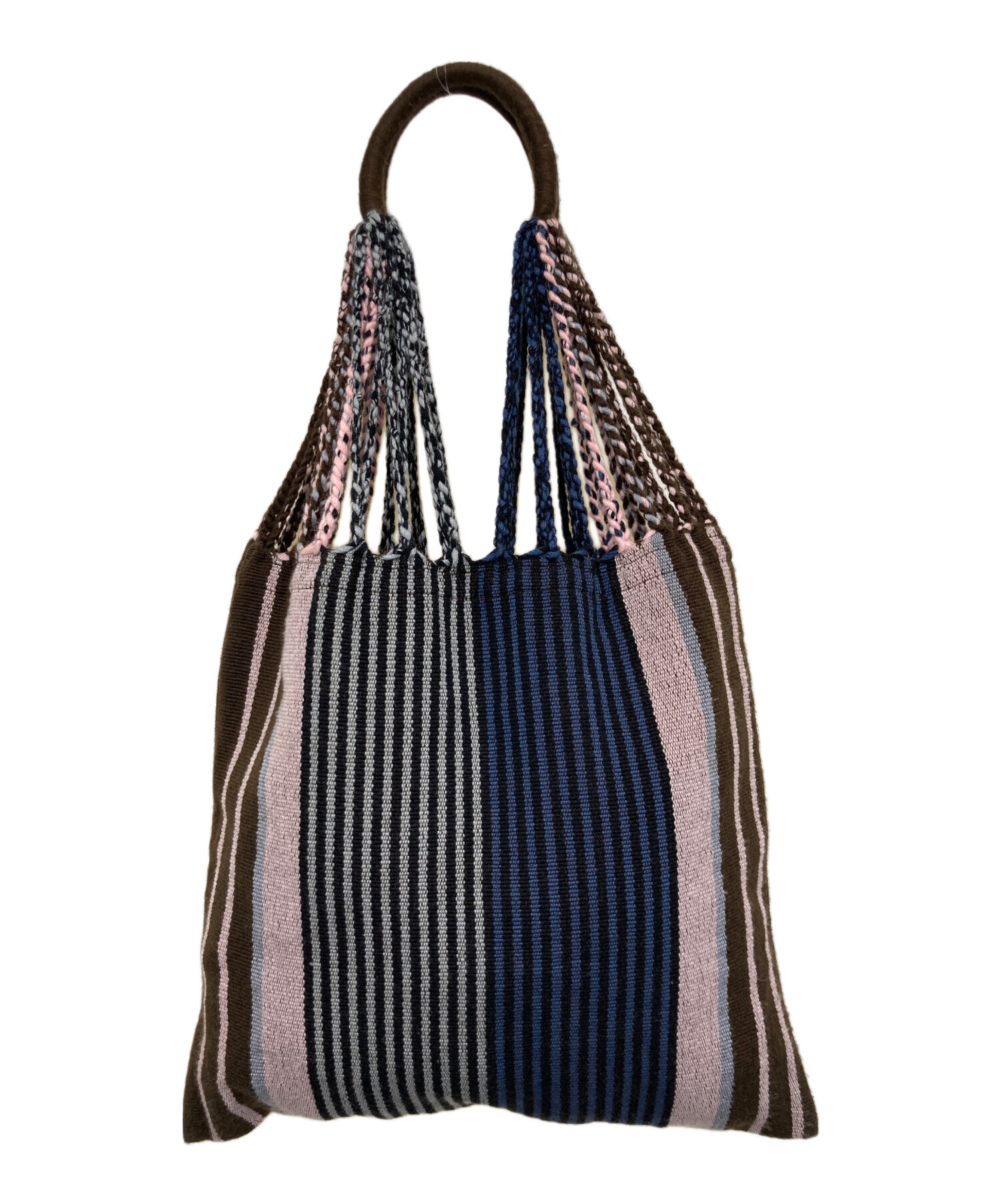 中古・古着通販】MARNI (マルニ) ハンモックバッグ ピンク×ブラウン 