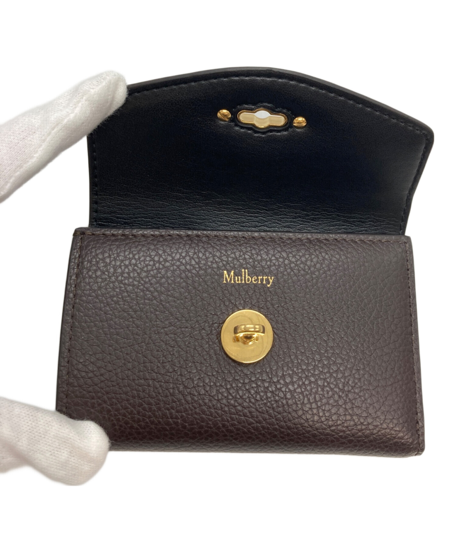 中古・古着通販】MULBERRY (マルベリー) 3つ折り財布 ブラウン 
