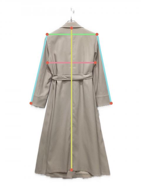 中古・古着通販】UNTITLED (アンタイトル) バックサテントレンチコート