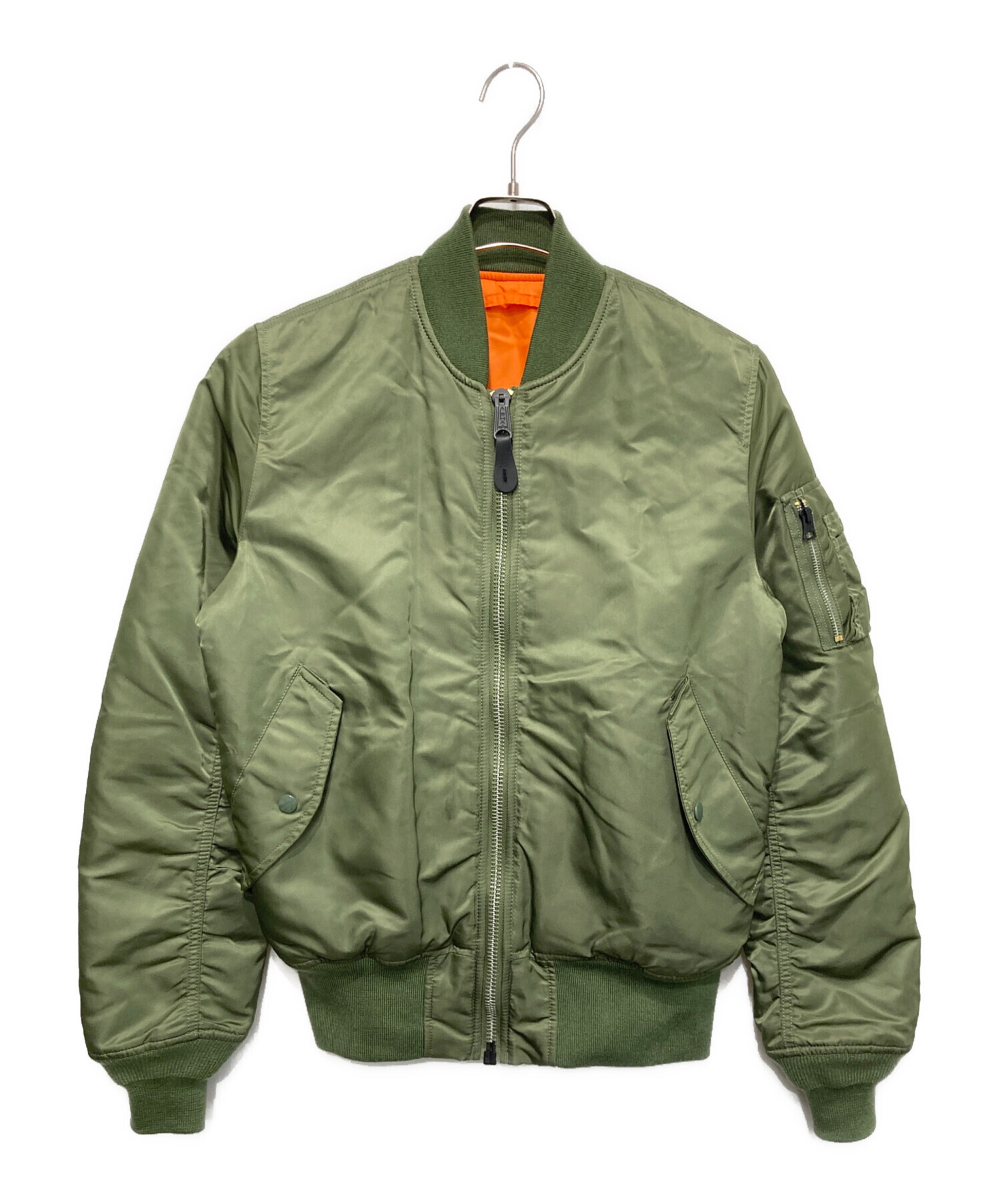 中古・古着通販】ALPHA (アルファ) MA-1ジャケット オリーブ サイズ:M