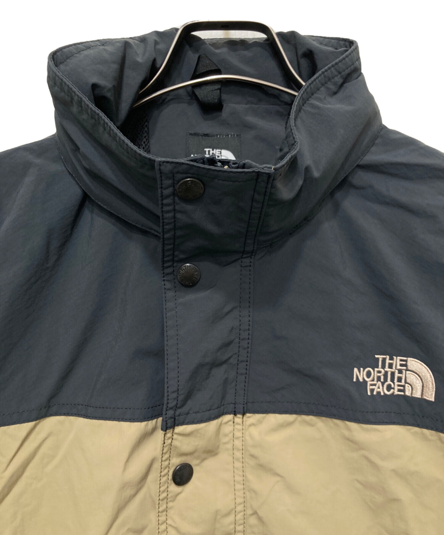 THE NORTH FACE ウィンドブレーカー ベージュ/ネイビー 中古・古着通販】THE NORTH FACE (ザ ノース フェイス) ハイドレナ