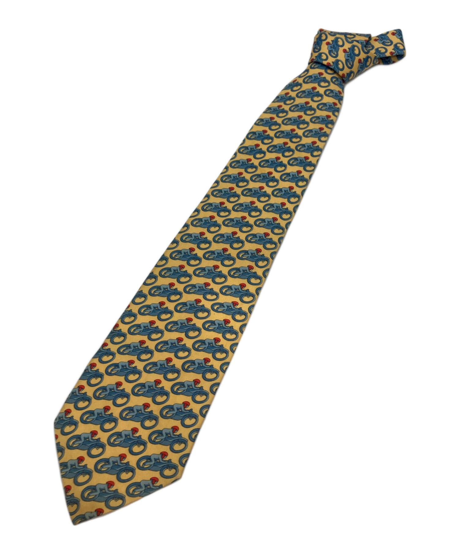 中古・古着通販】GUCCI (グッチ) シルクネクタイ イエロー サイズ:表記