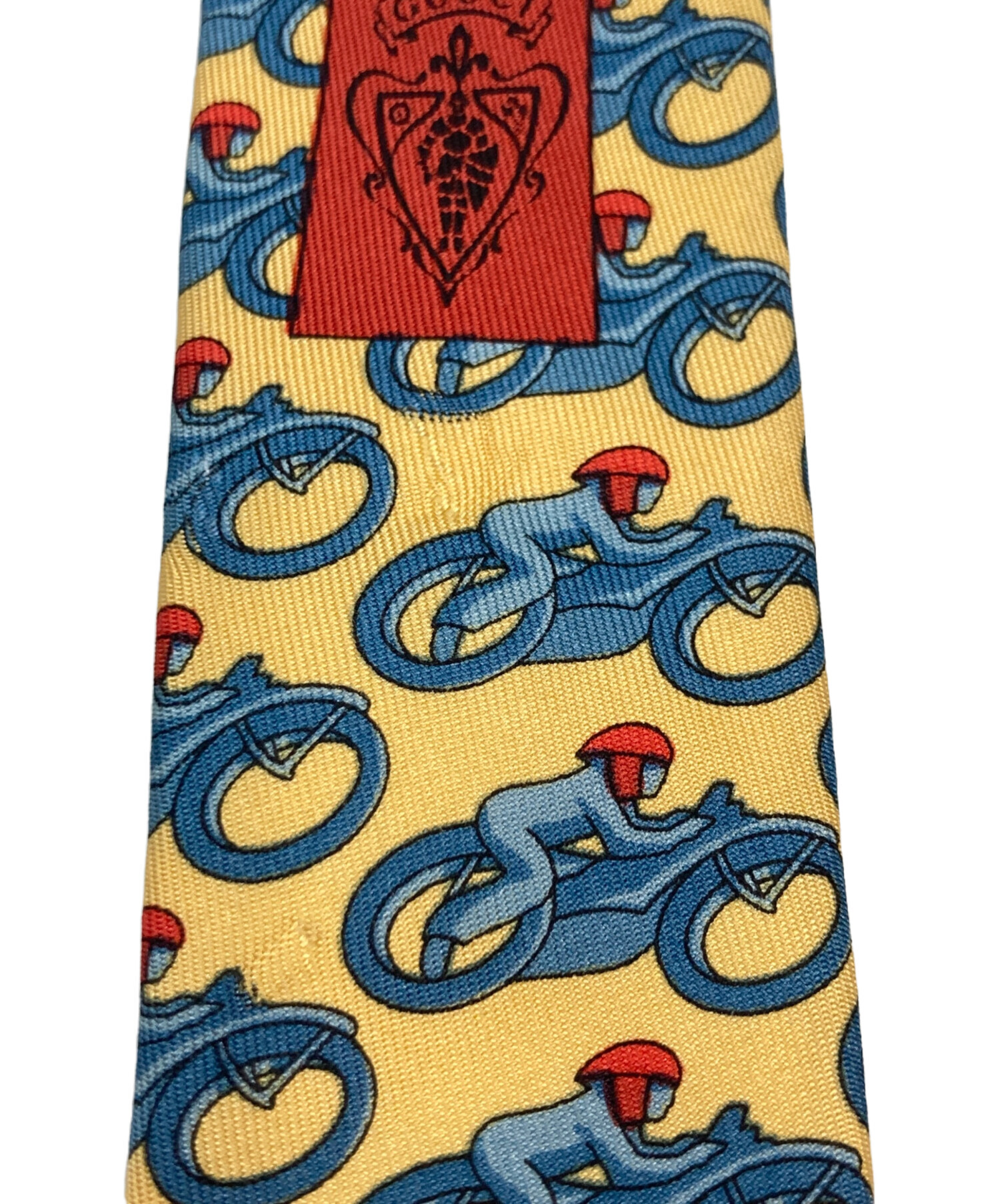 中古・古着通販】GUCCI (グッチ) シルクネクタイ イエロー サイズ:表記