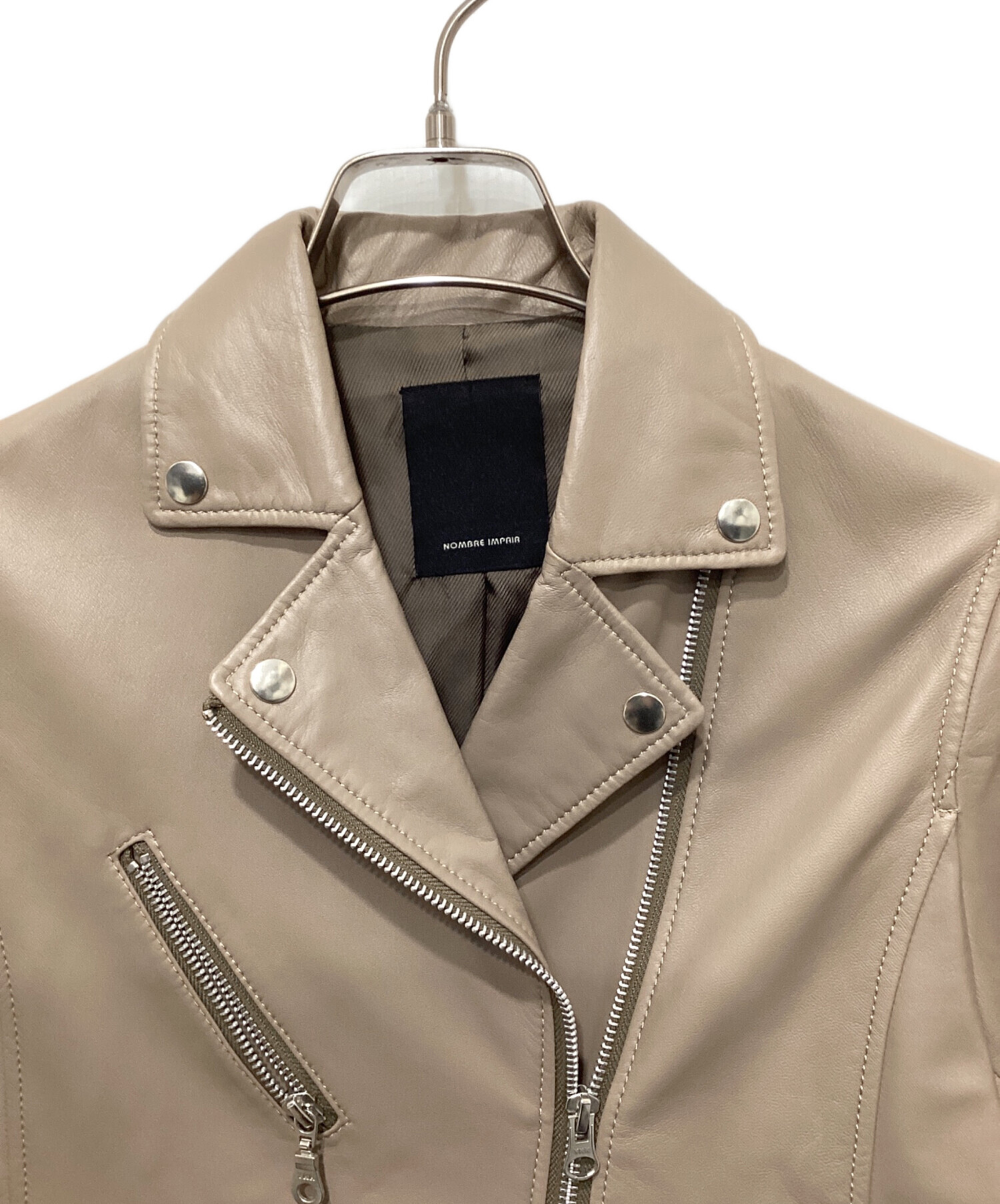 中古・古着通販】NOMBRE IMPAIR (ノンブルアンペール) ラムレザー