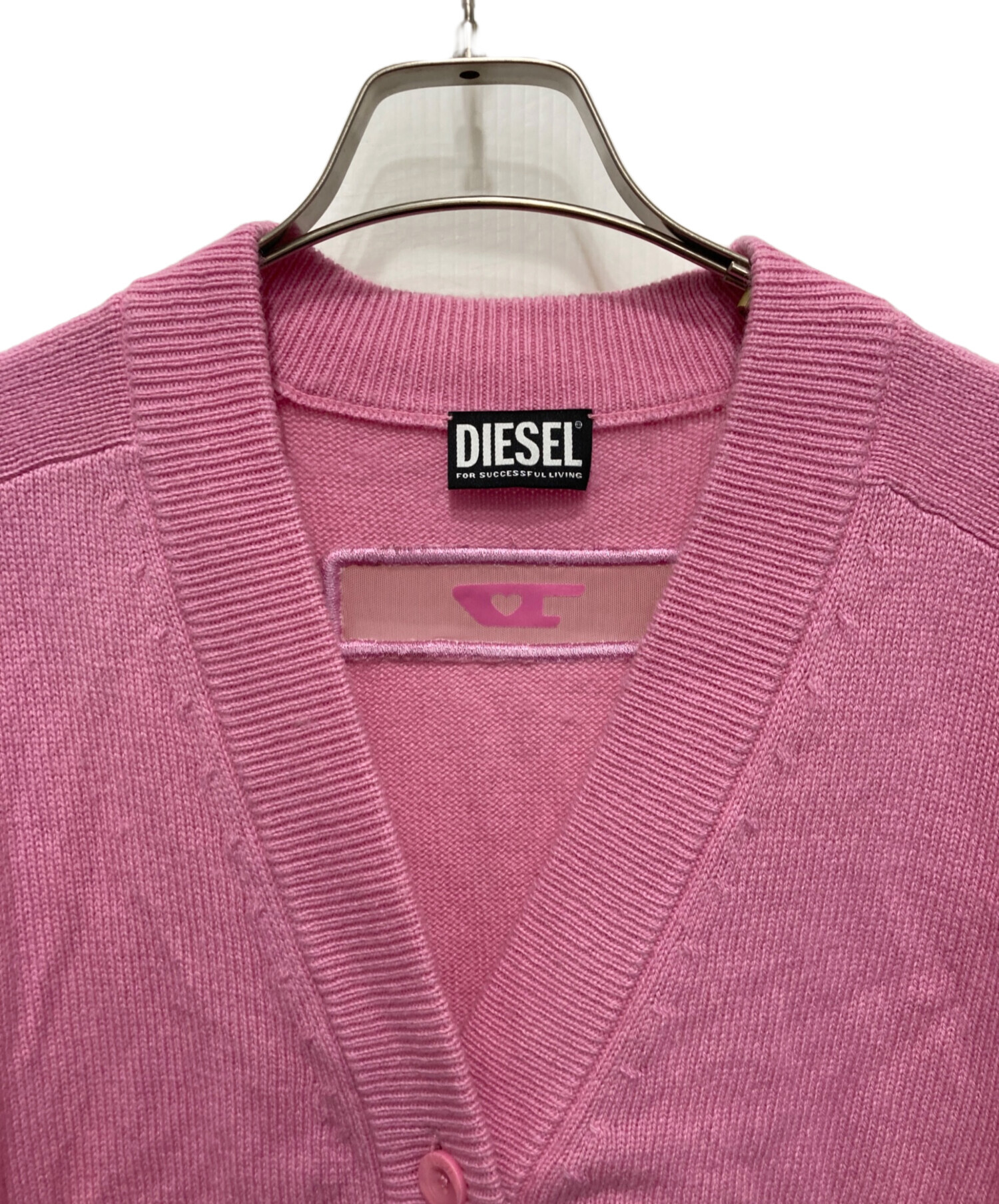中古・古着通販】DIESEL (ディーゼル) バックDロゴ ニットカーディガン