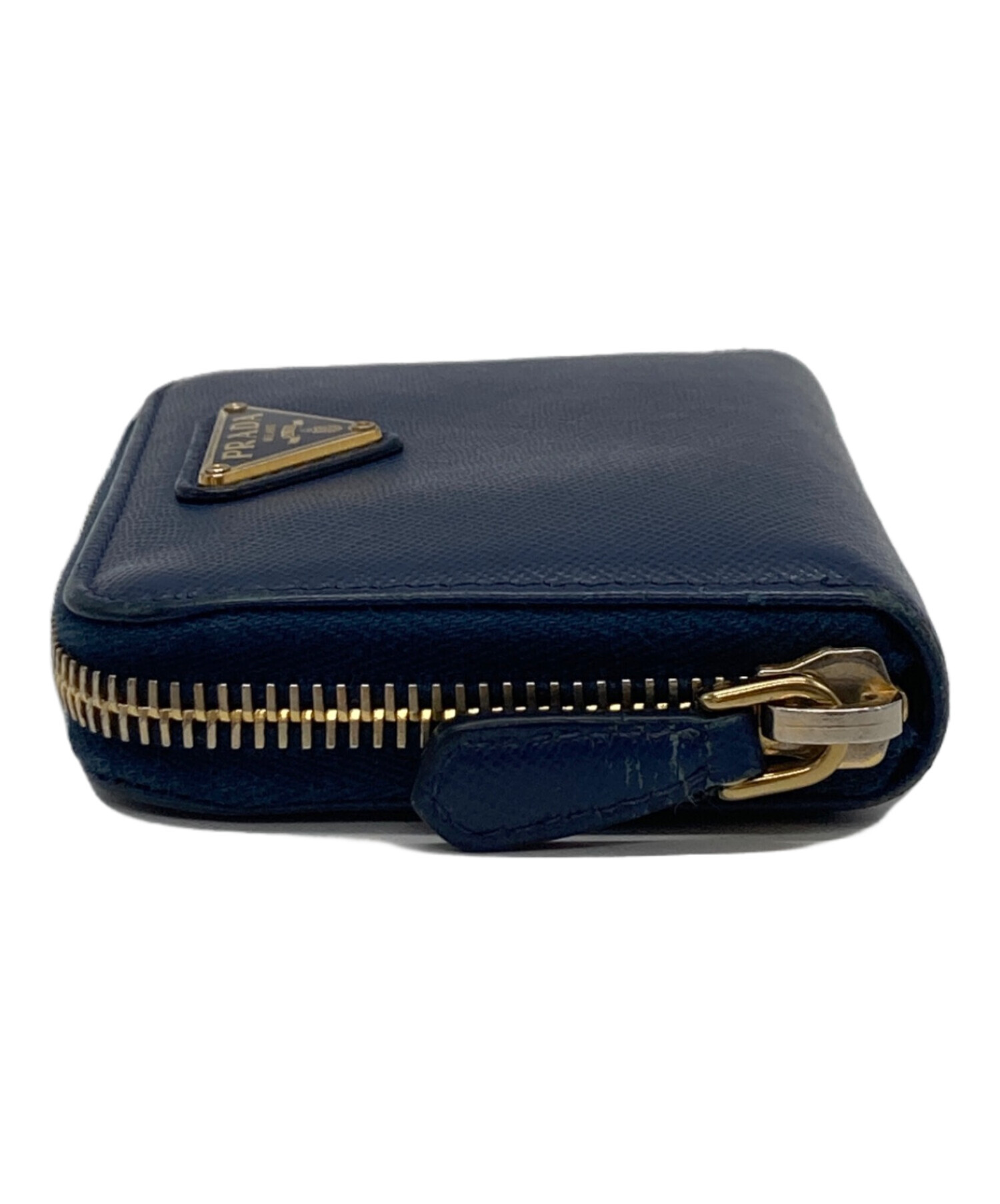 中古・古着通販】PRADA (プラダ) ラウンドコインケース ブルー 