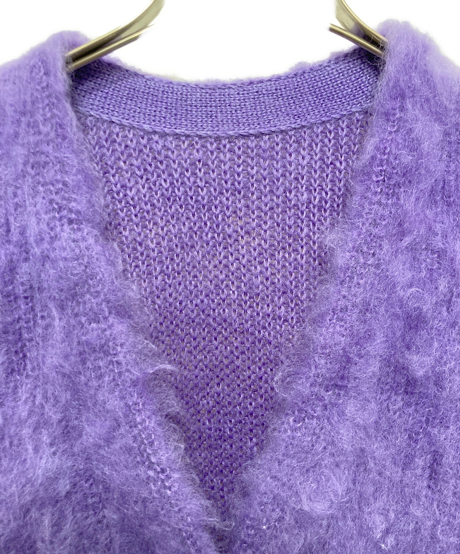 ROCHAS ロシャス カーディガン M 紫 【古着】【中古】【送料無料】 ROCHAS - ROCHAS ロシャス カーディガン M 紫 【古着】【中古】【送料