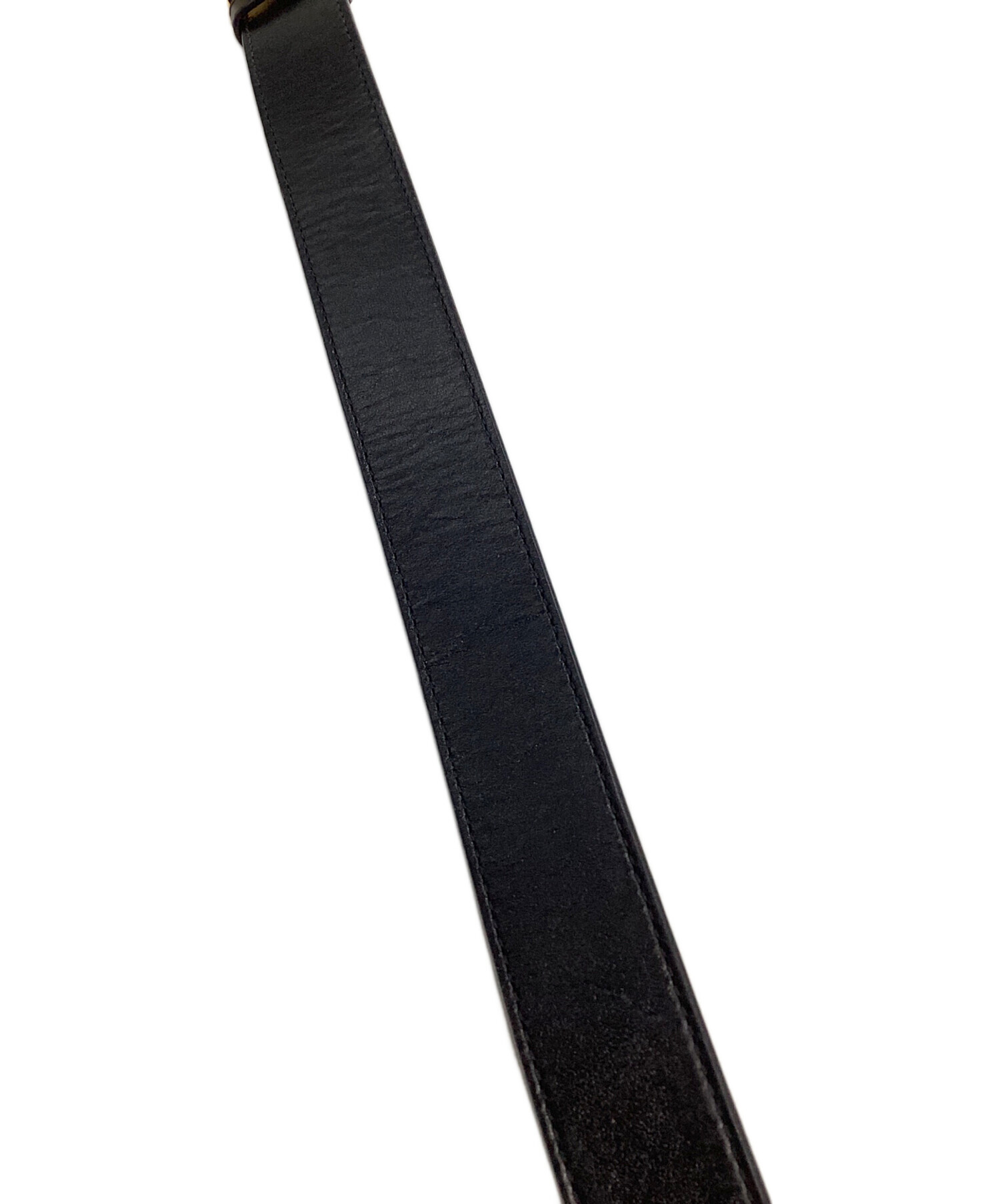 中古・古着通販】GUCCI (グッチ) ダブルGベルト ブラック サイズ:75