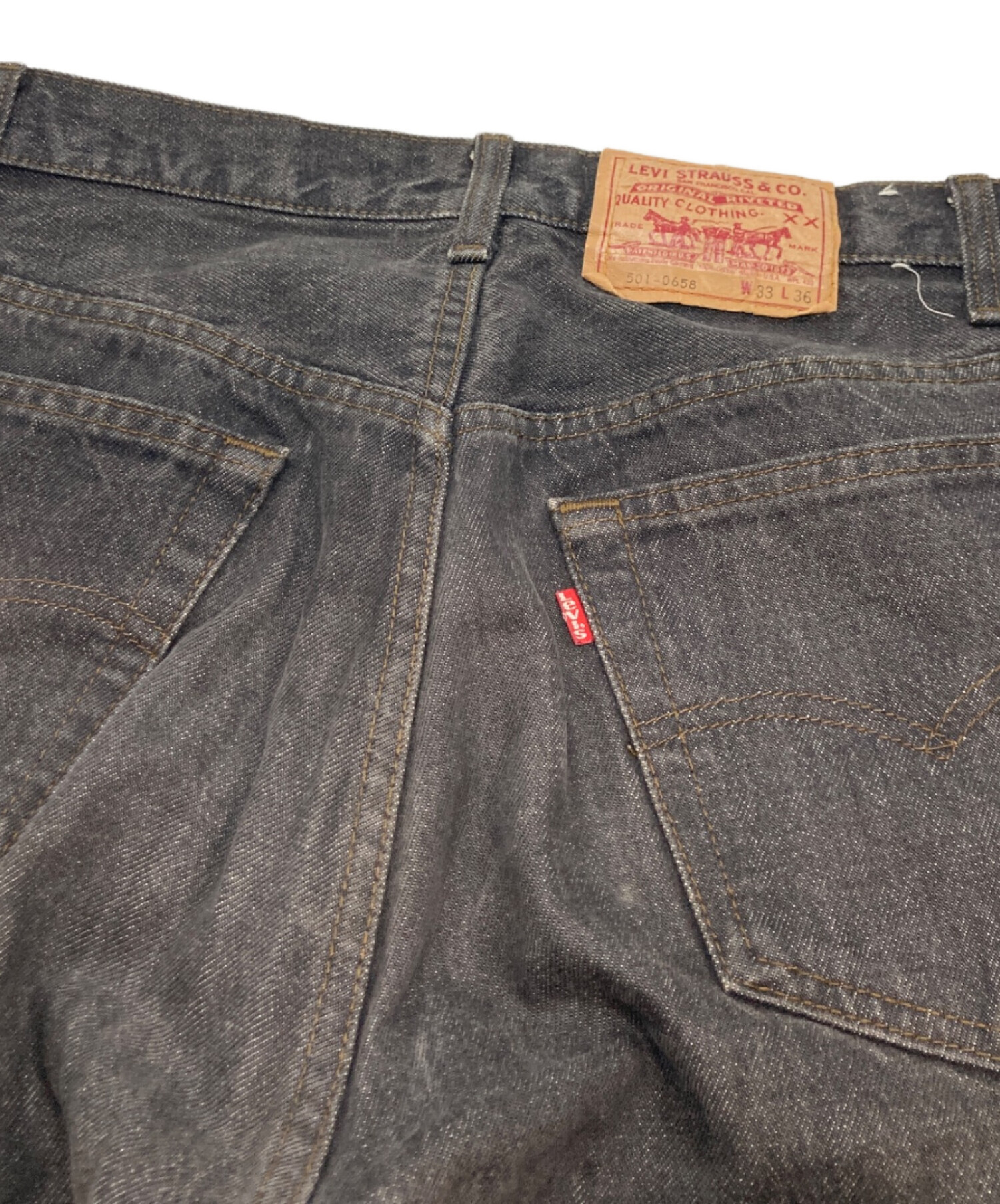 Levis リーバイス501 ブラックデニムパンツ W33 ブラックジーンズ 古着 メンズ Gパン Levi's リーバイス 501 ブラックデニムパンツ ストレート メンズW33