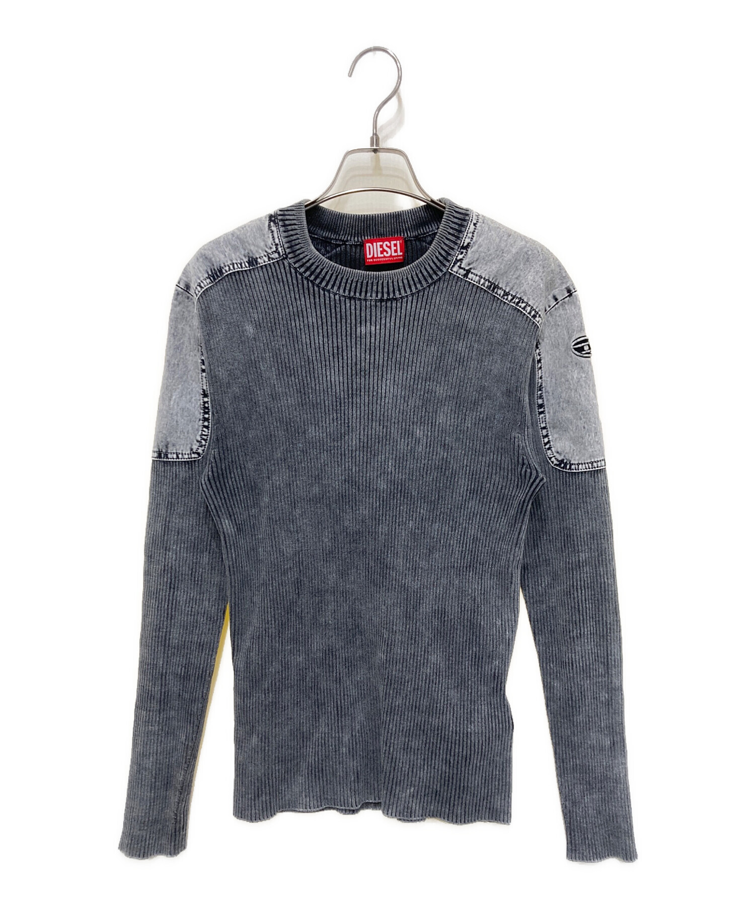 【DIESEL】ディーゼル／アシンメトリー切替ニット DIESEL - 【DIESEL】ディーゼル／アシンメトリー切替ニットの通販 by