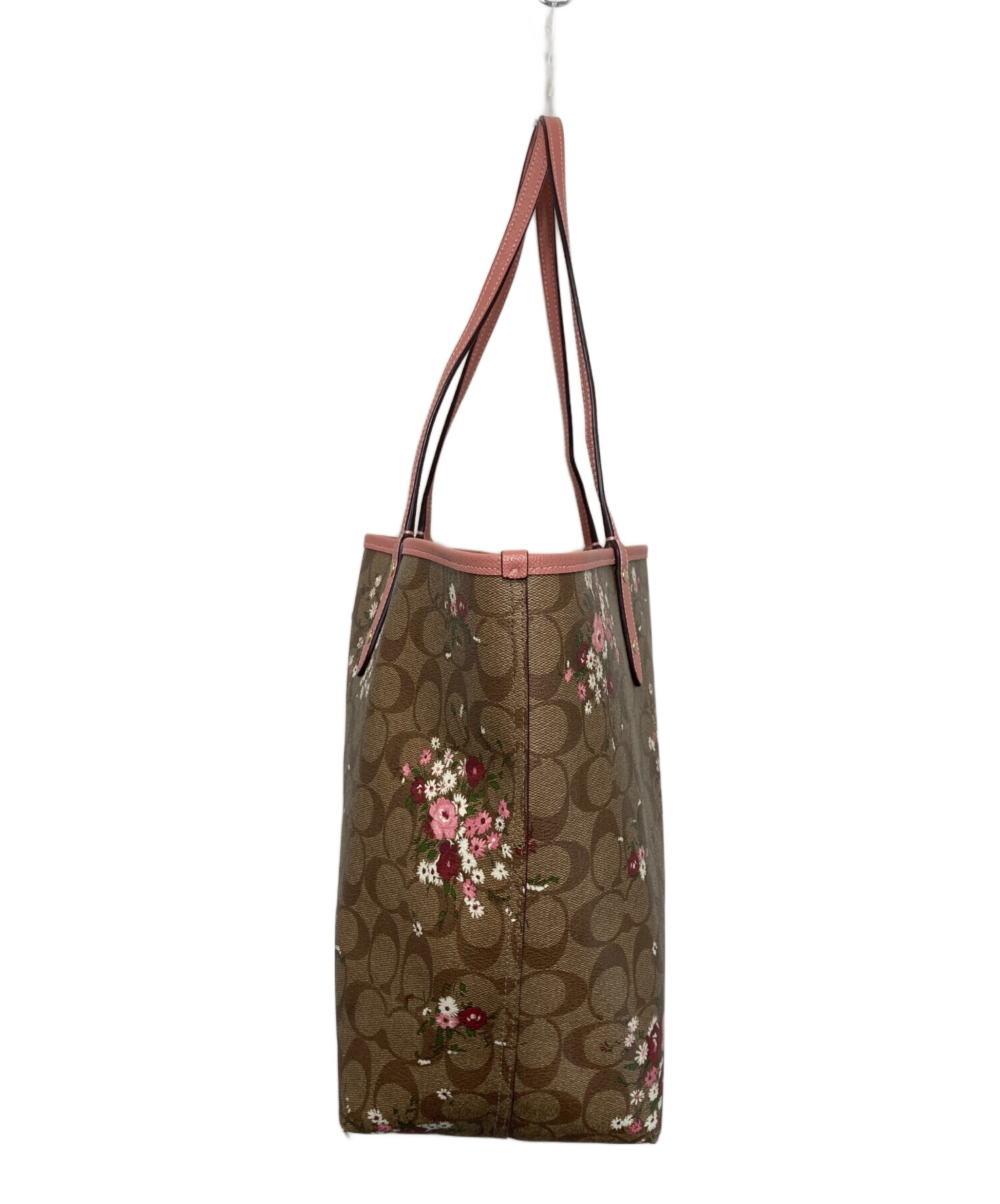 中古・古着通販】COACH (コーチ) リバーシブルトートバッグ ピンク