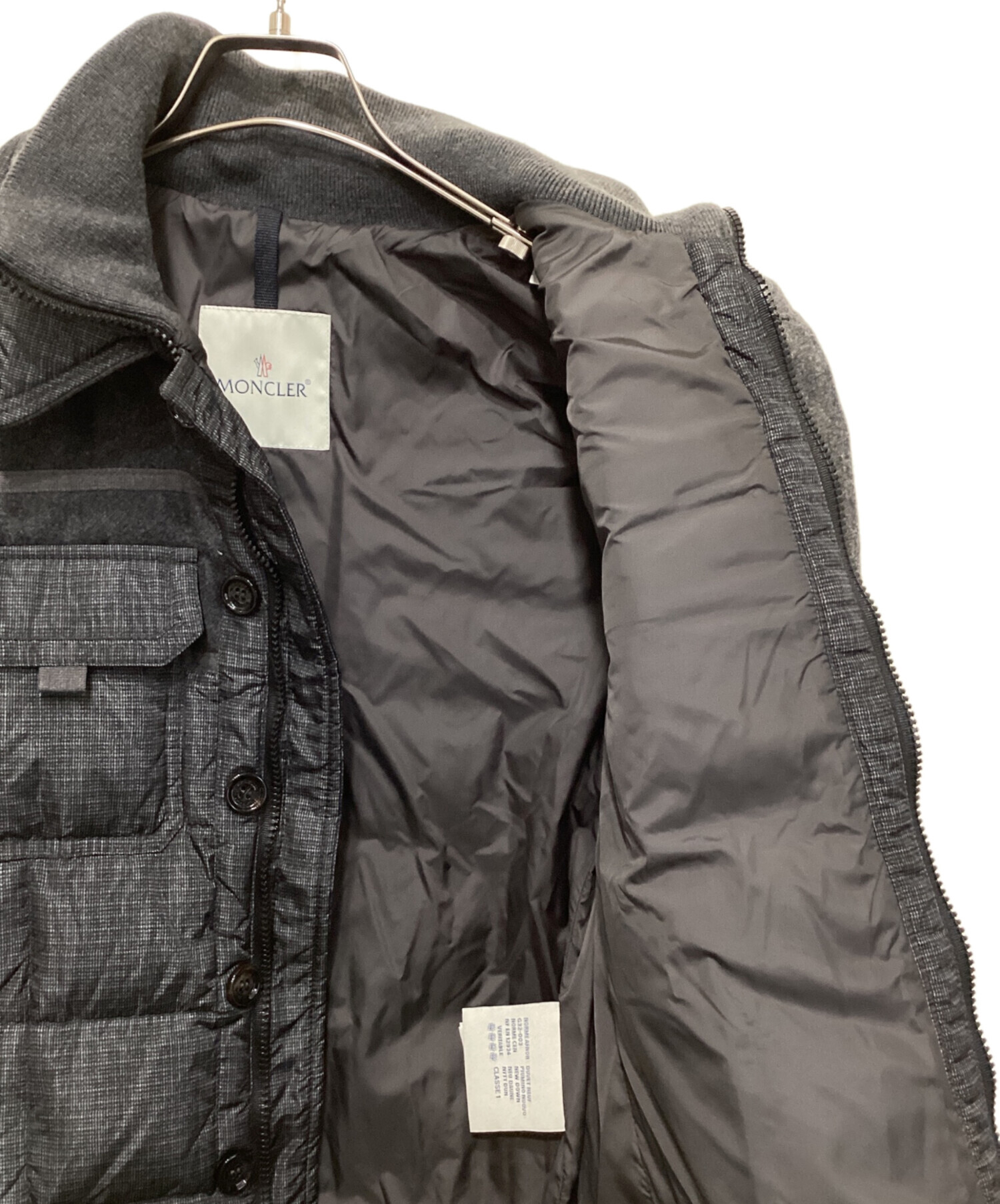 中古・古着通販】MONCLER (モンクレール) ダウンジャケット グレー 