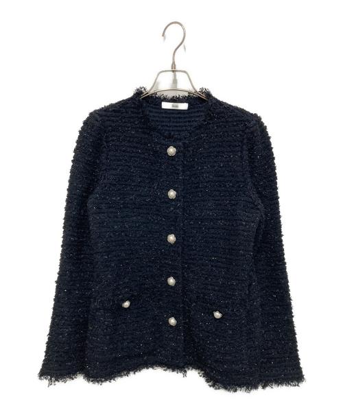 中古・古着通販】Rene (ルネ) ツイードジャケット ブラック サイズ:36