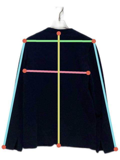 中古・古着通販】SOEJU (ソージュ) ノーカラージャケット ネイビー