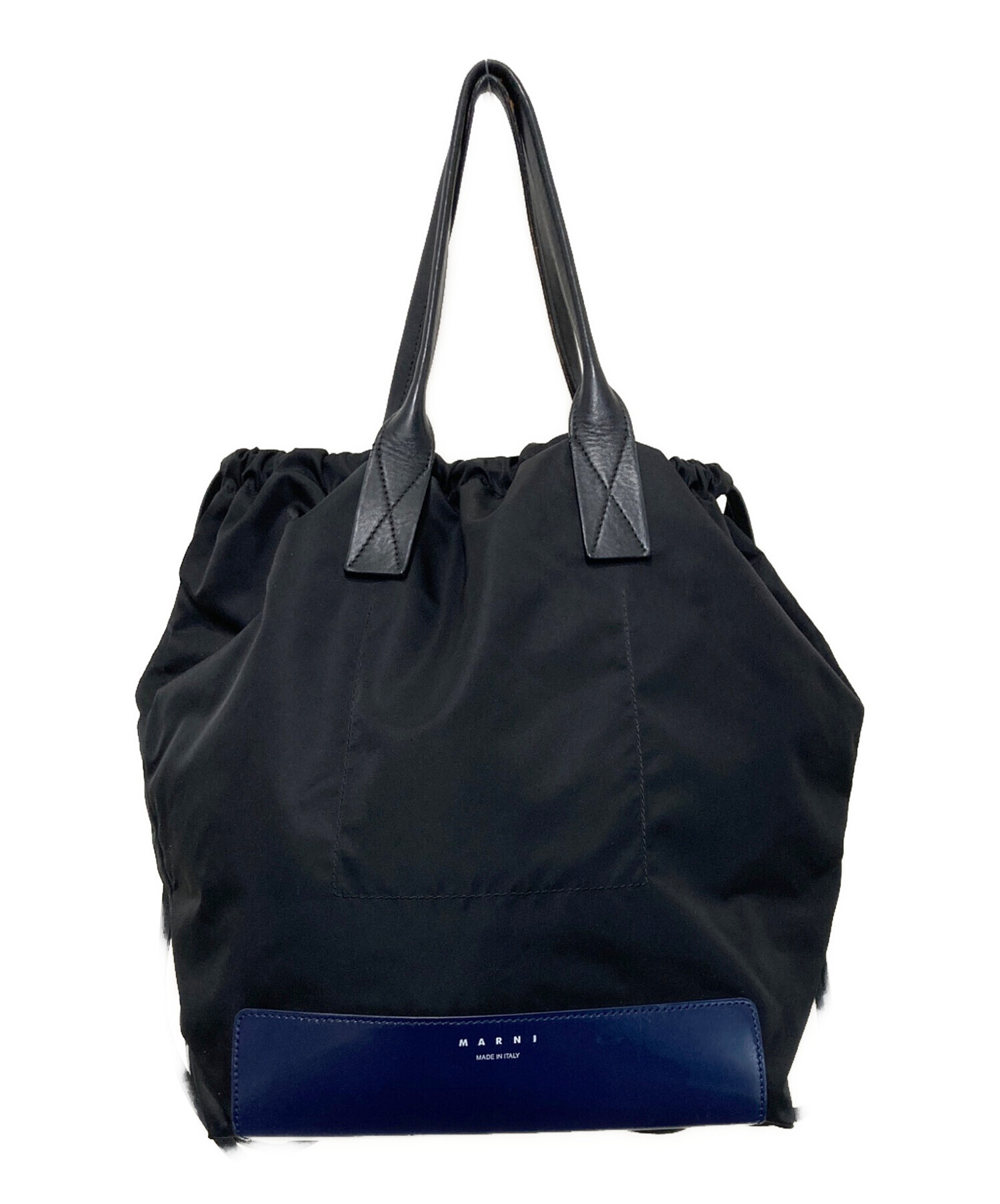中古・古着通販】MARNI (マルニ) 巾着型ナイロンバックパック ブラック