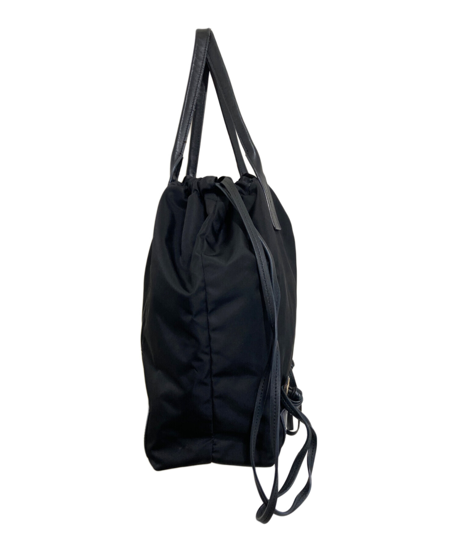 中古・古着通販】MARNI (マルニ) 巾着型ナイロンバックパック ブラック