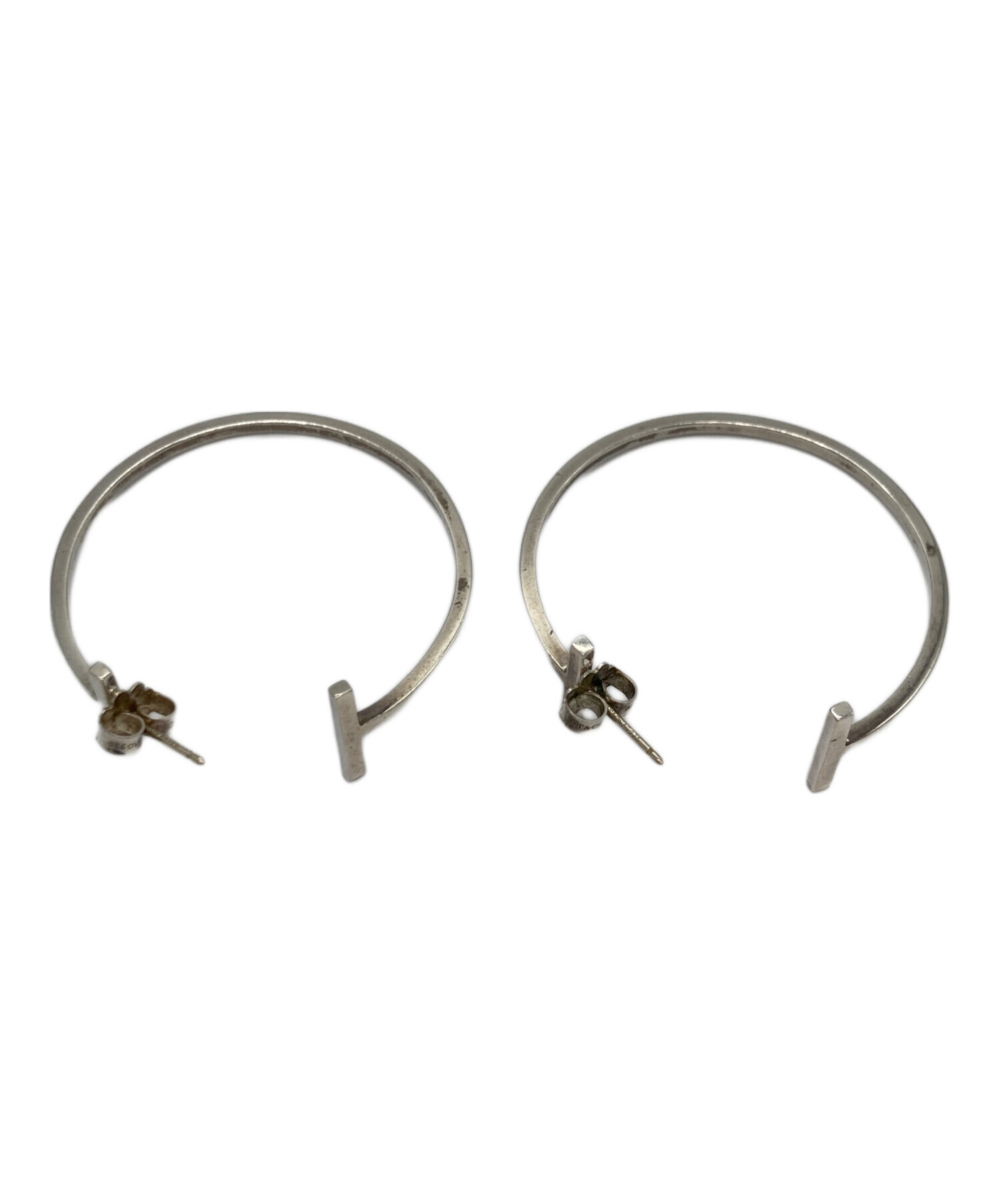 中古・古着通販】TIFFANY & Co. (ティファニー) Tワイヤーフープピアス