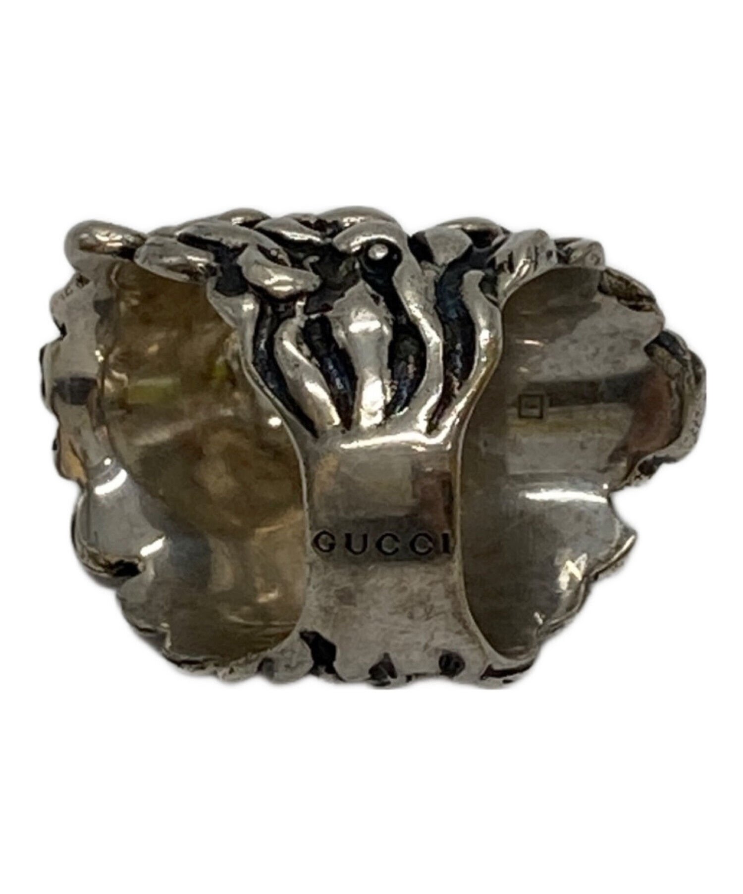 【中古】GUCCI ライオンヘッドリング 13号 中古・古着通販】GUCCI (グッチ) ライオンヘッドリング サイズ:13